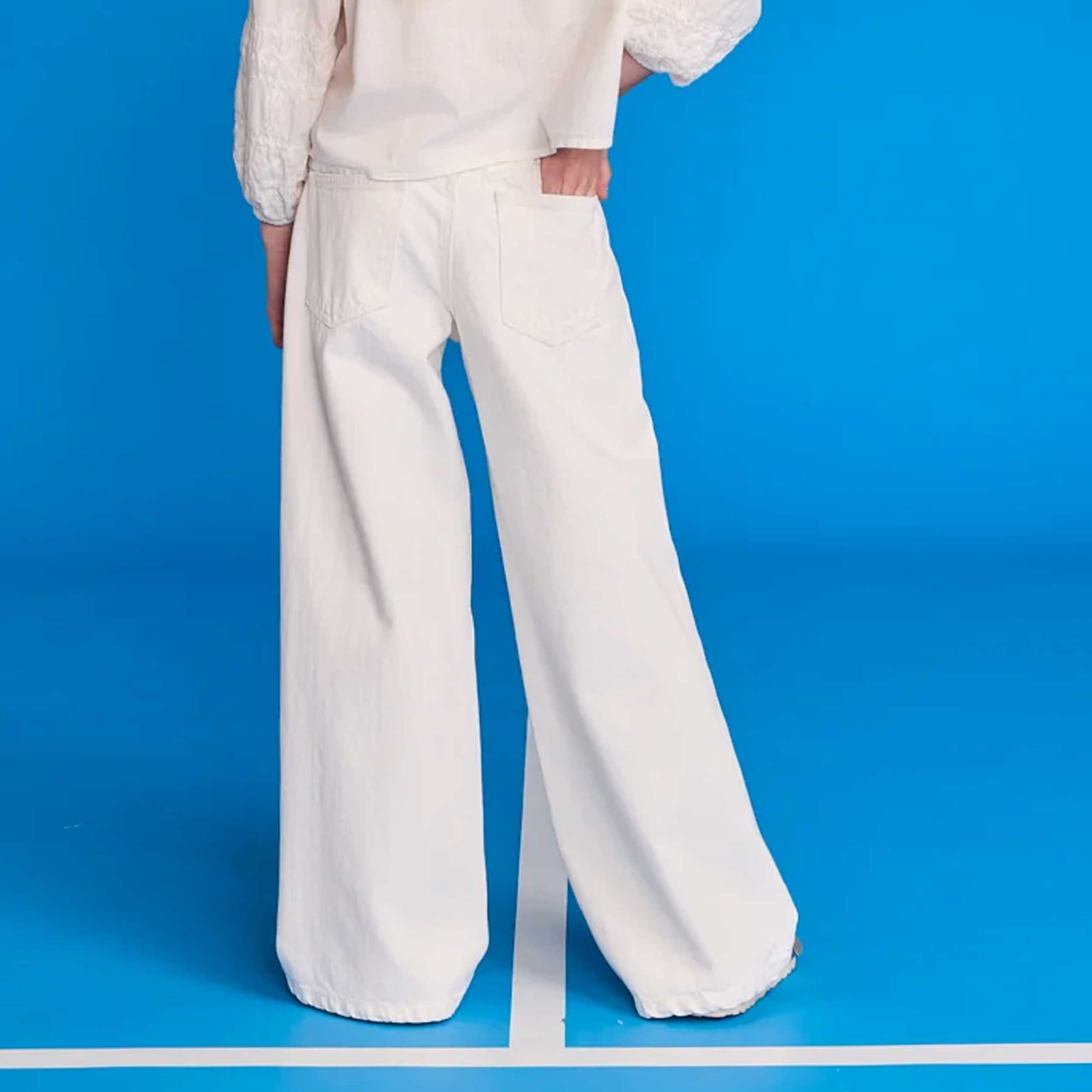 Jeans Bianco Cinque Tasche Firmato AMERICAN OUTFITTERS