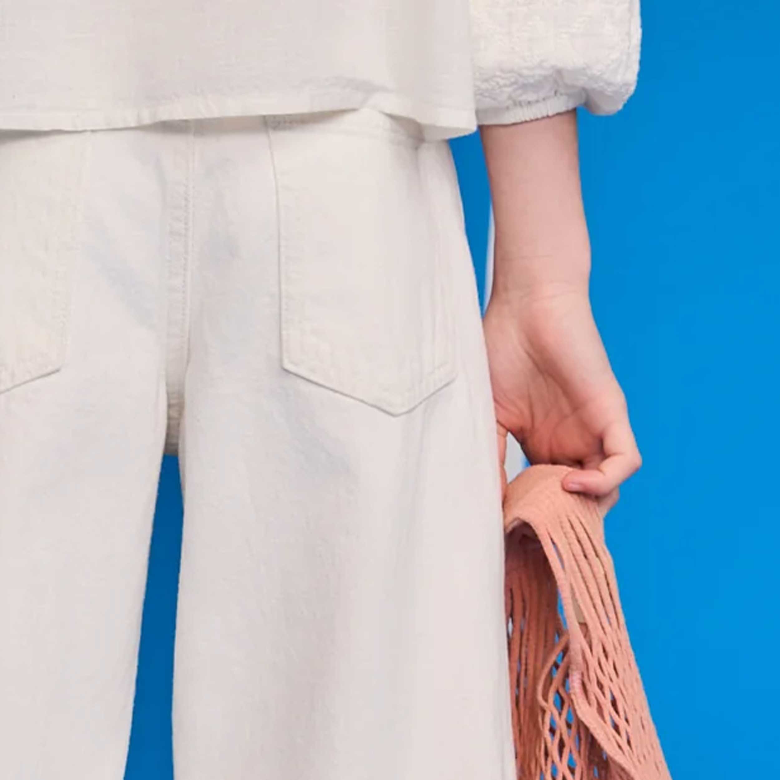 Jeans Bianco Cinque Tasche Firmato AMERICAN OUTFITTERS