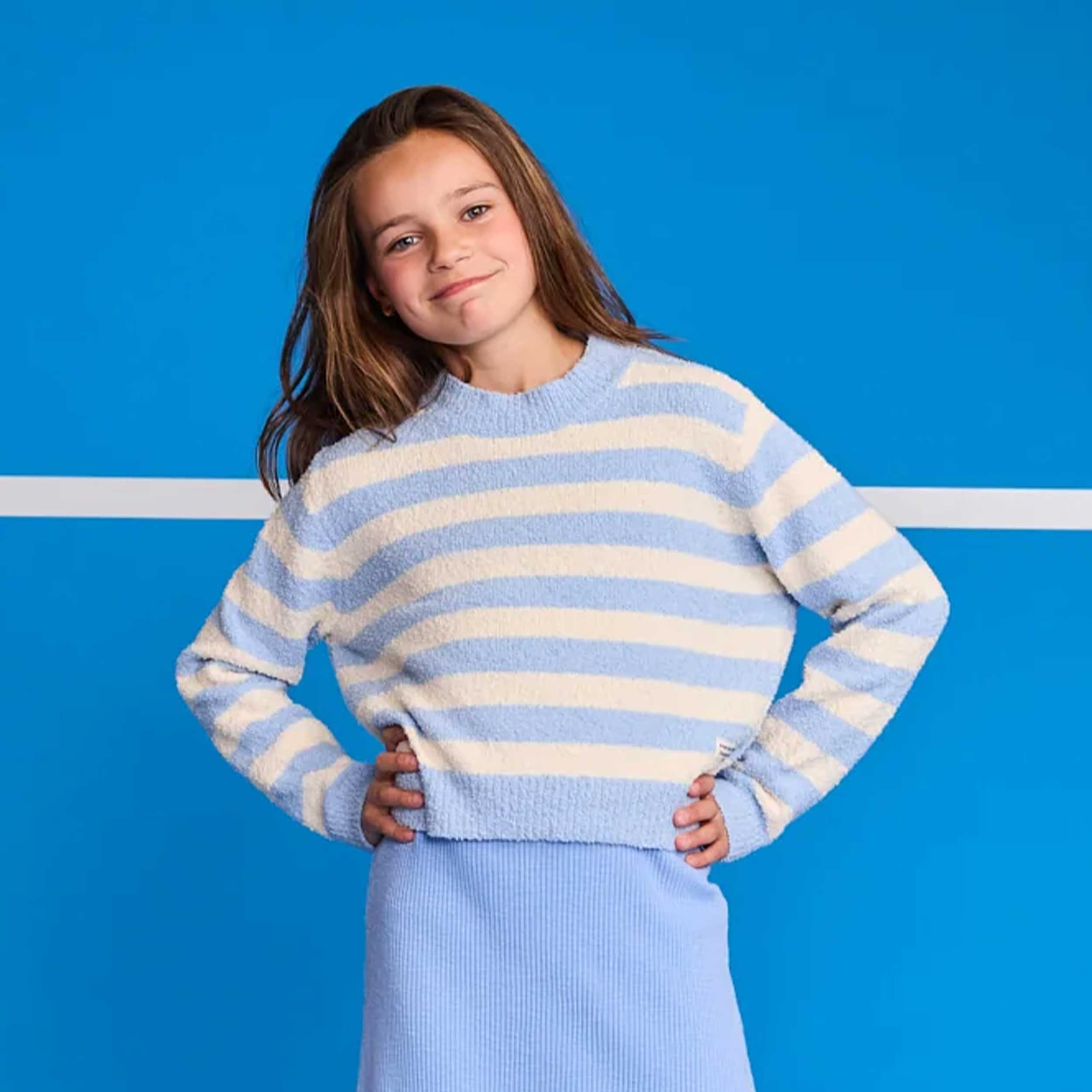 Maglioncino Celeste e Bianco Firmato AMERICAN OUTFITTERS