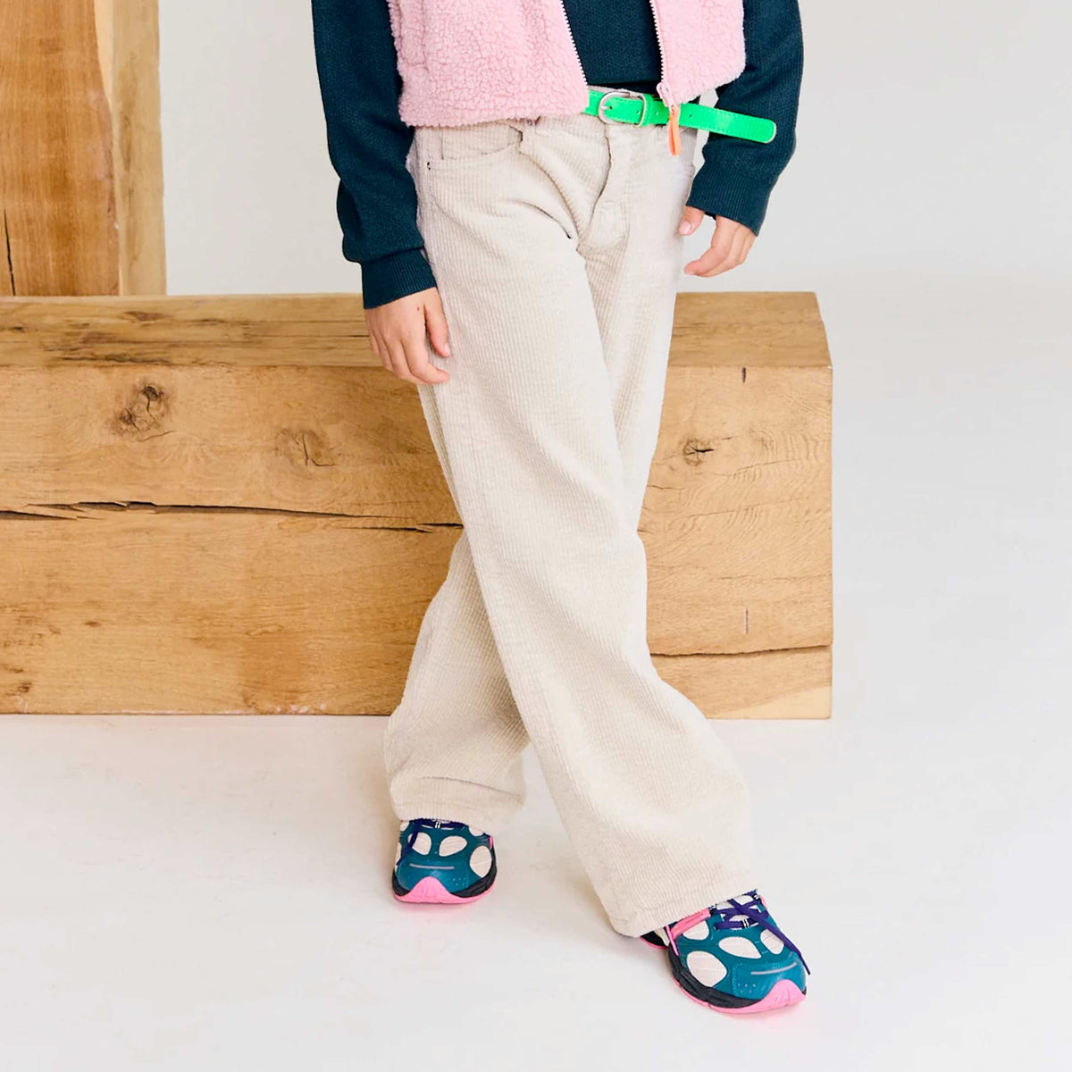 Pantalone Beige in Velluto per Ragazza by AMERICAN OUTFITTERS