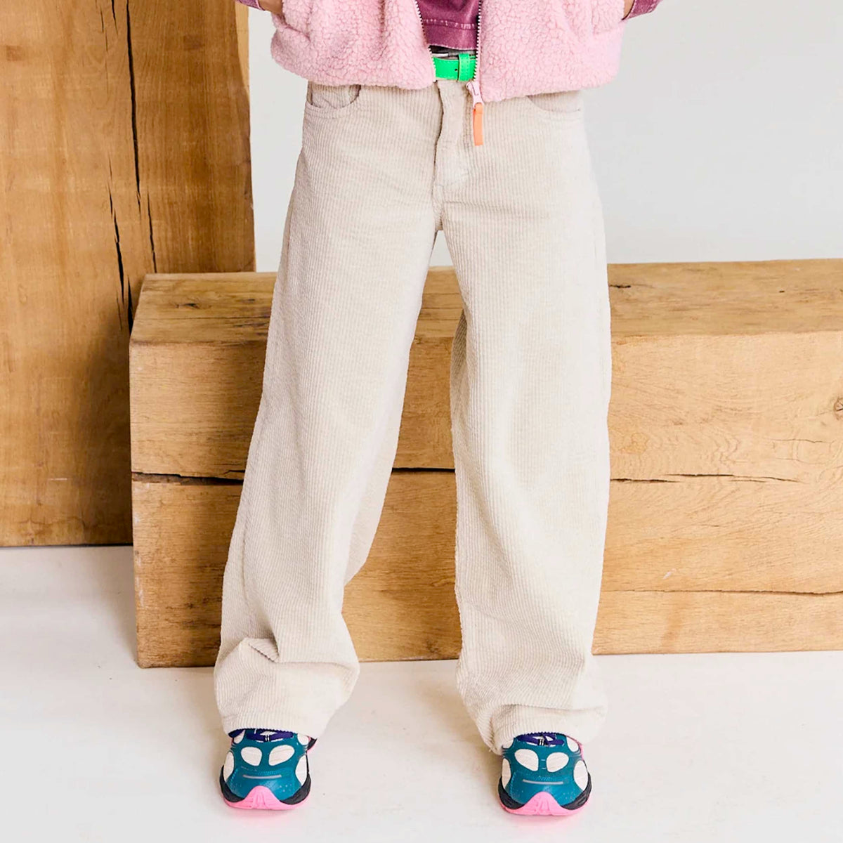 Pantalone Beige in Velluto per Ragazza by AMERICAN OUTFITTERS