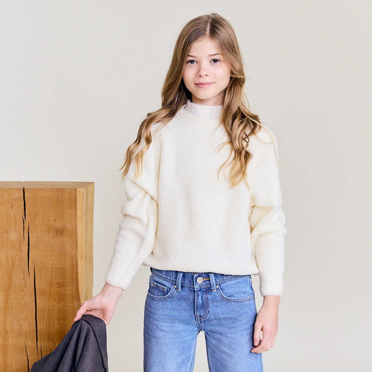 Maglione Color Latte per Ragazza by AMERICAN OUTFITTERS