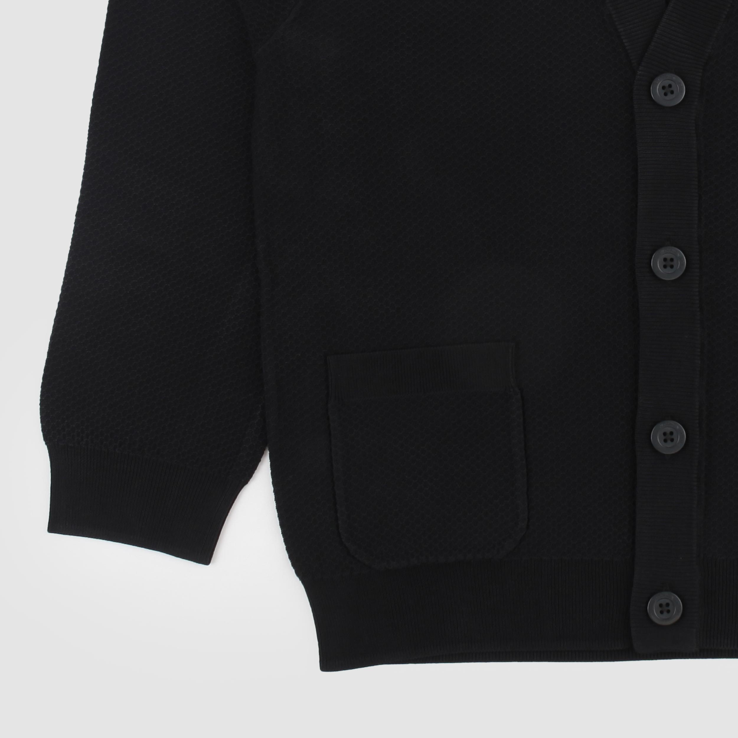 Cardigan Blu con Logo Ricamato Firmato ARMANI JUNIOR