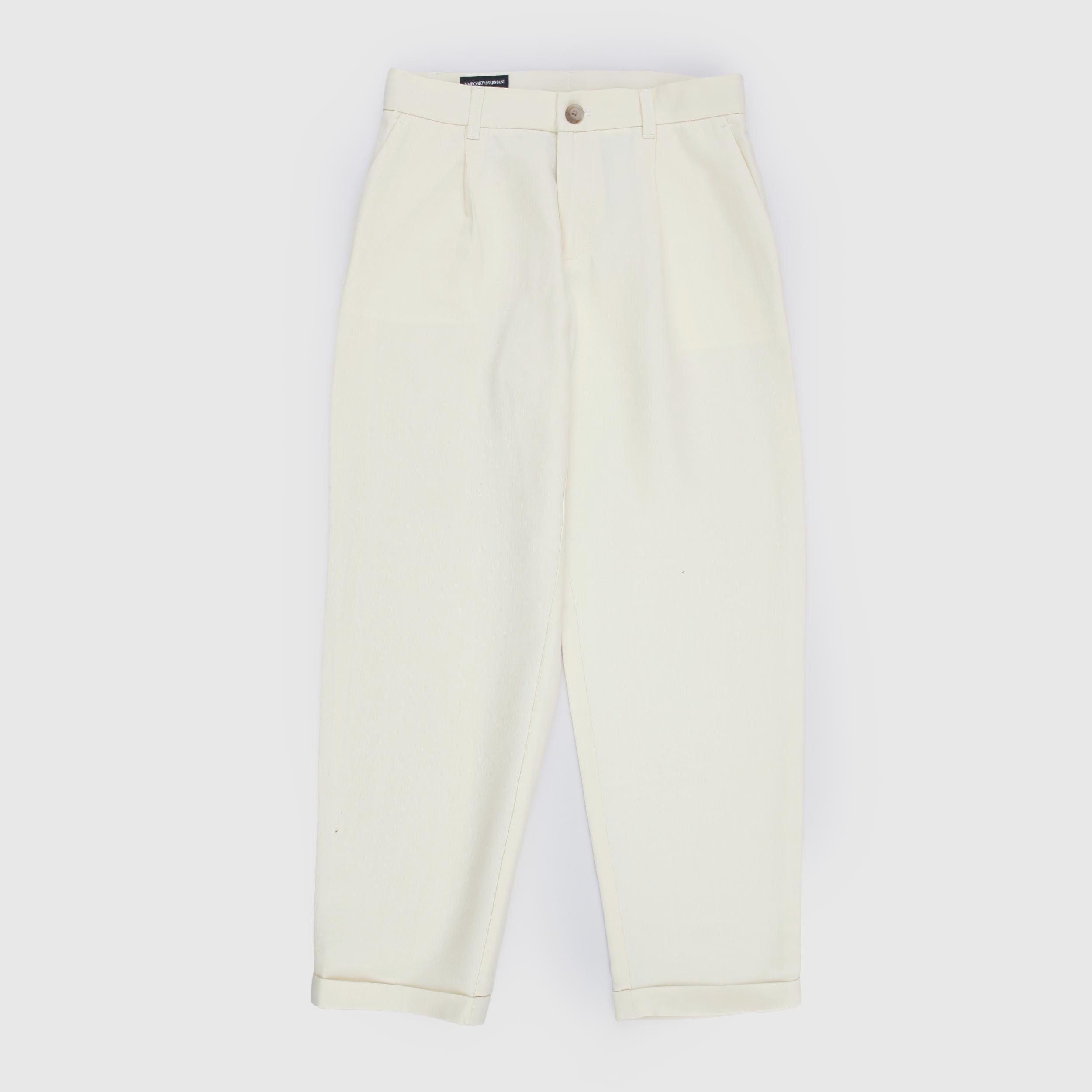 Pantalone Beige con Logo sulla Tasca Firmato ARMANI JUNIOR