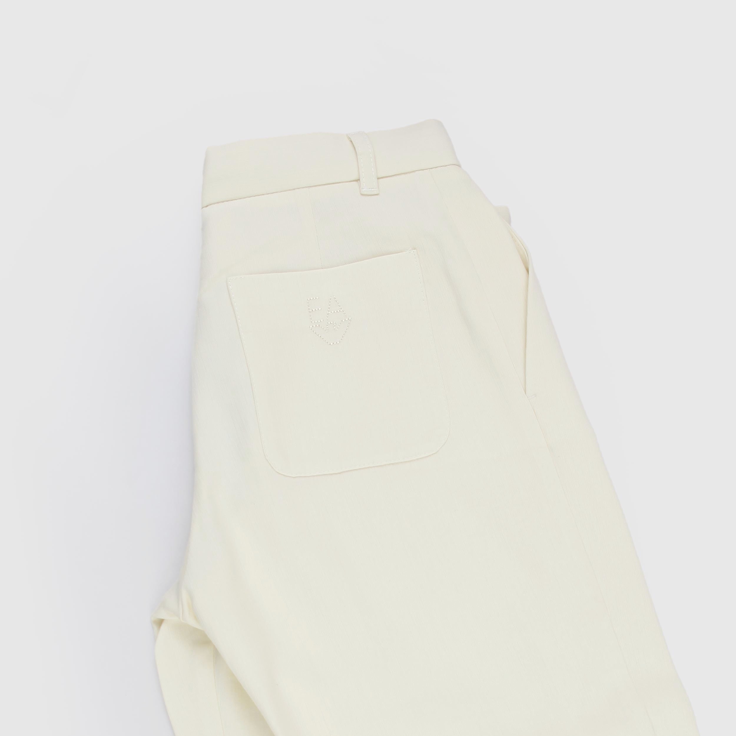 Pantalone Beige con Logo sulla Tasca Firmato ARMANI JUNIOR
