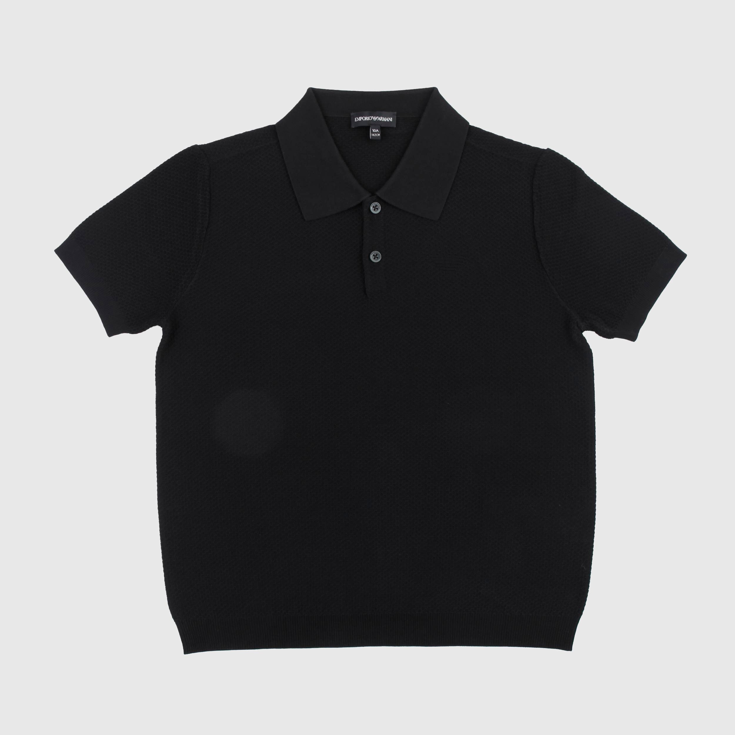 Polo Blu con Bottoni in Madreperla Firmata ARMANI JUNIOR