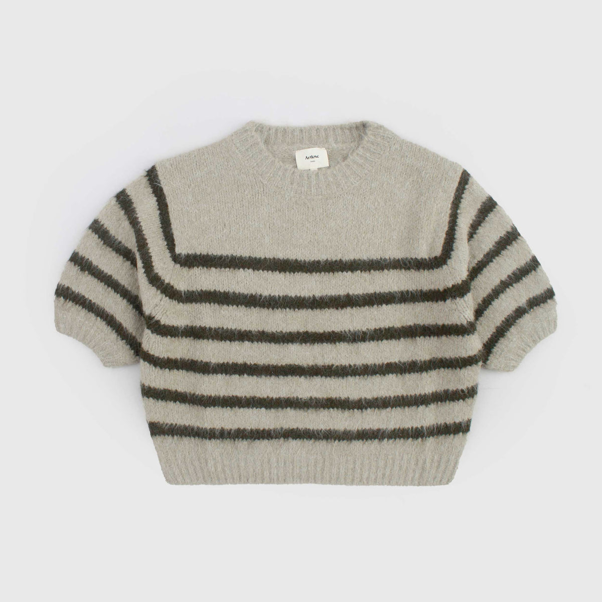 Pullover Marrone e Beige a Righe per Donna by ARTLOVE