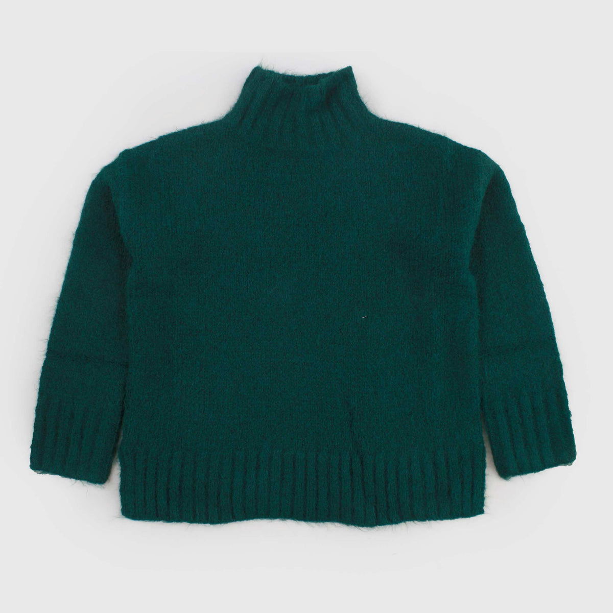 Pullover Verde a Collo Alto per Donna by ARTLOVE