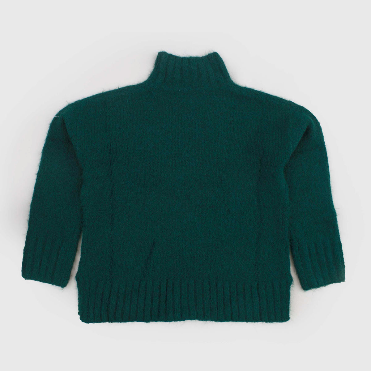 Pullover Verde a Collo Alto per Donna by ARTLOVE