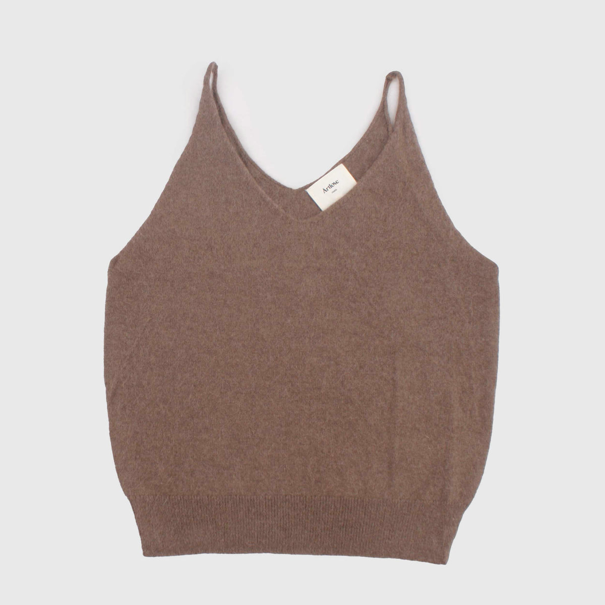 Top Alella in Maglia Marrone Leggera per Donna by ARTLOVE