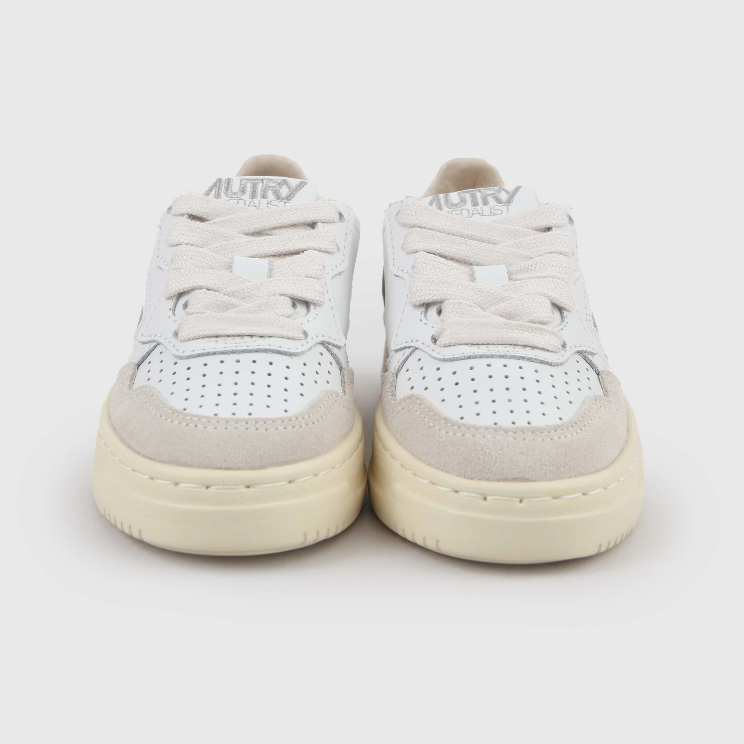 Sneakers Medalist Low Bianco e Blu Firmata AUTRY