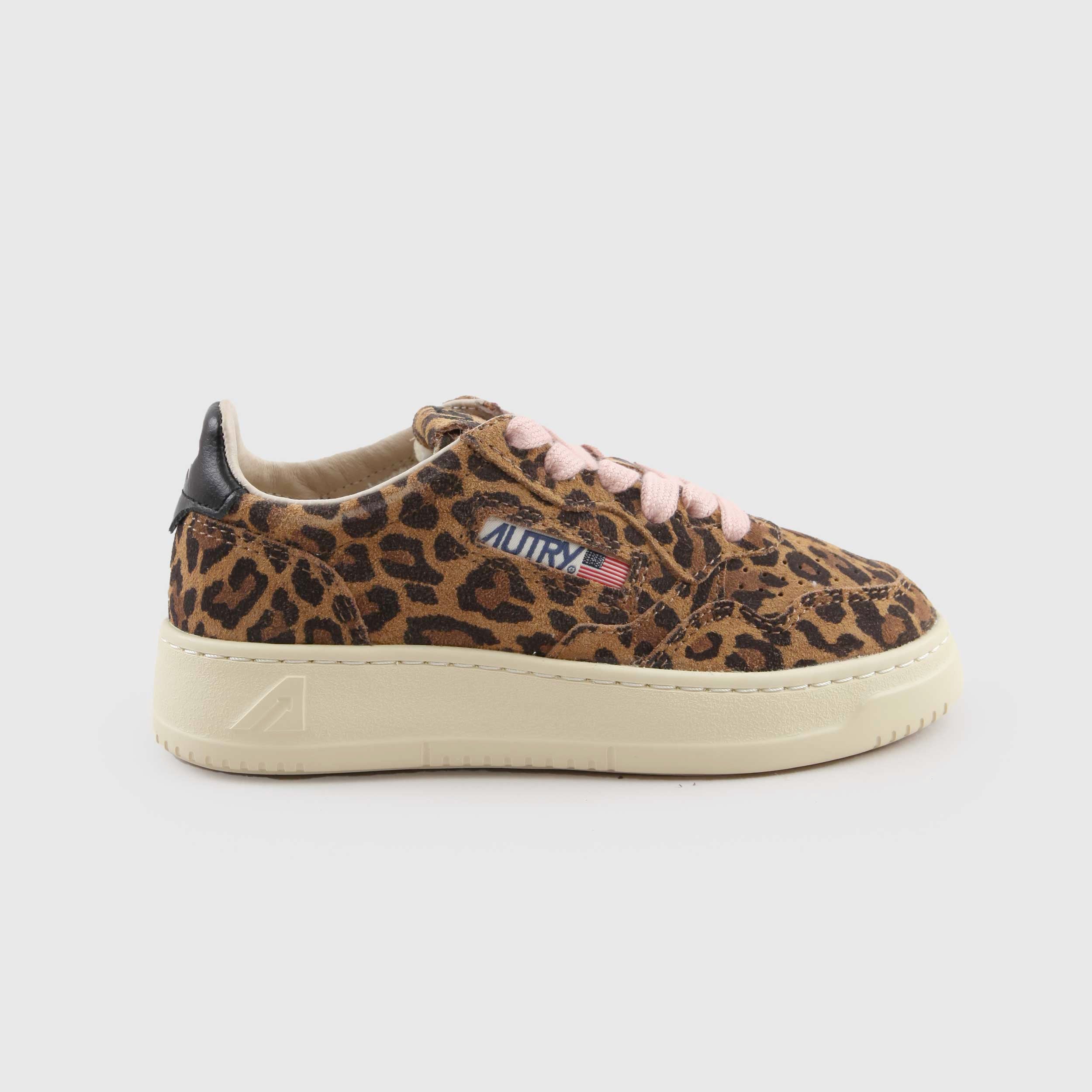 Sneakers Medalist Low Leopardate for Girl by GOLDEN GOOSE