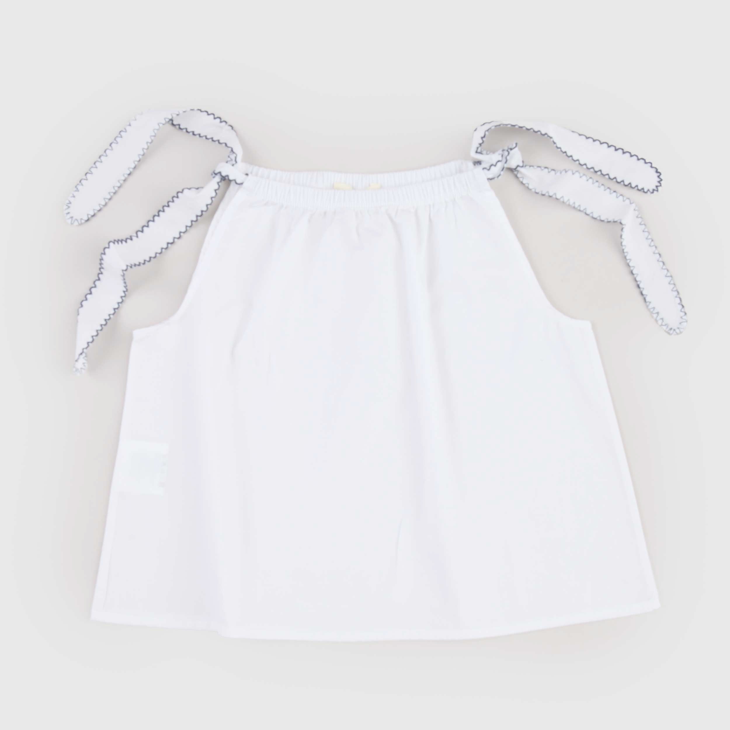 Canotta Bianca Smanicata Firmata BABE AND TESS