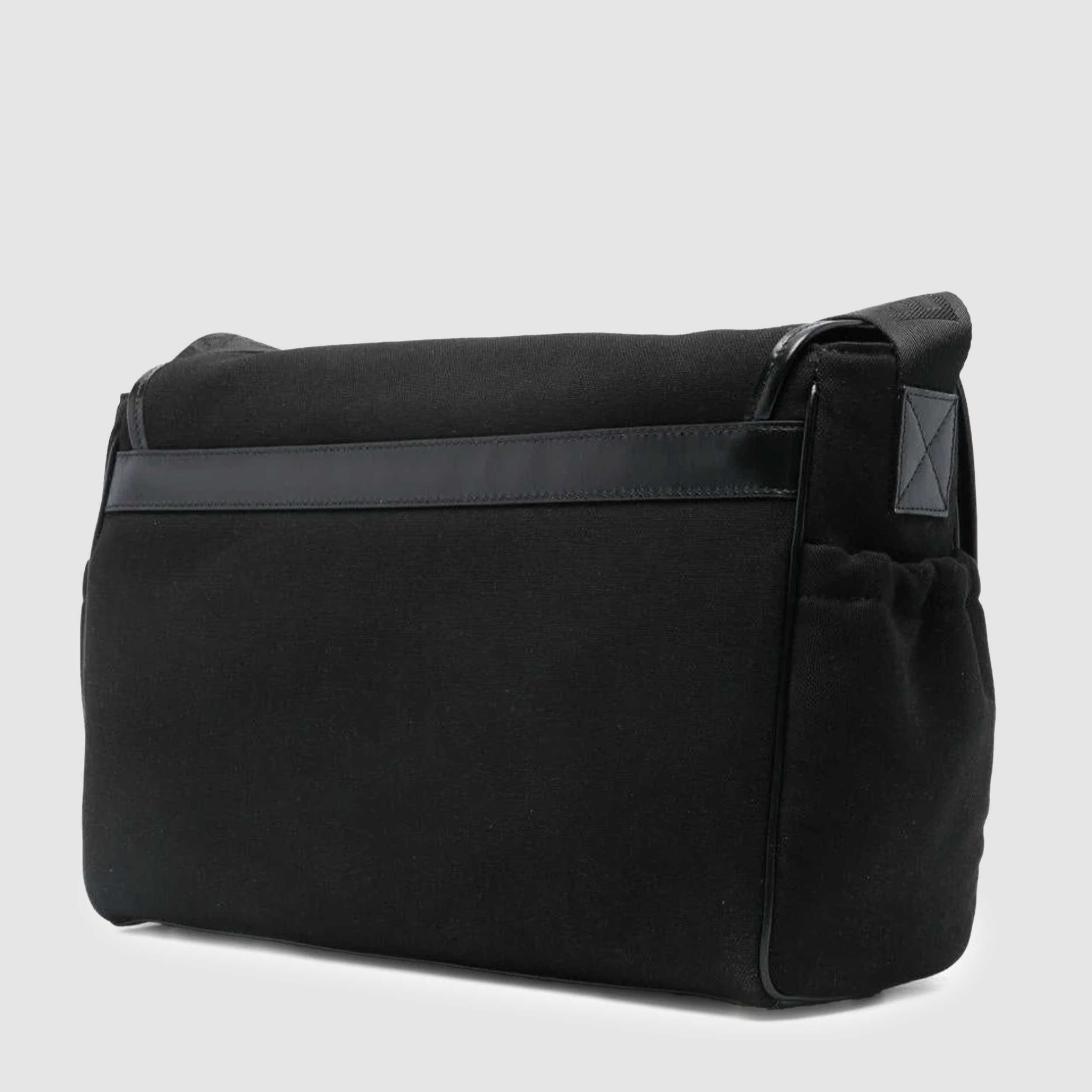 Borsa Fasciatoio Nera per Neonati Firmata BALMAIN