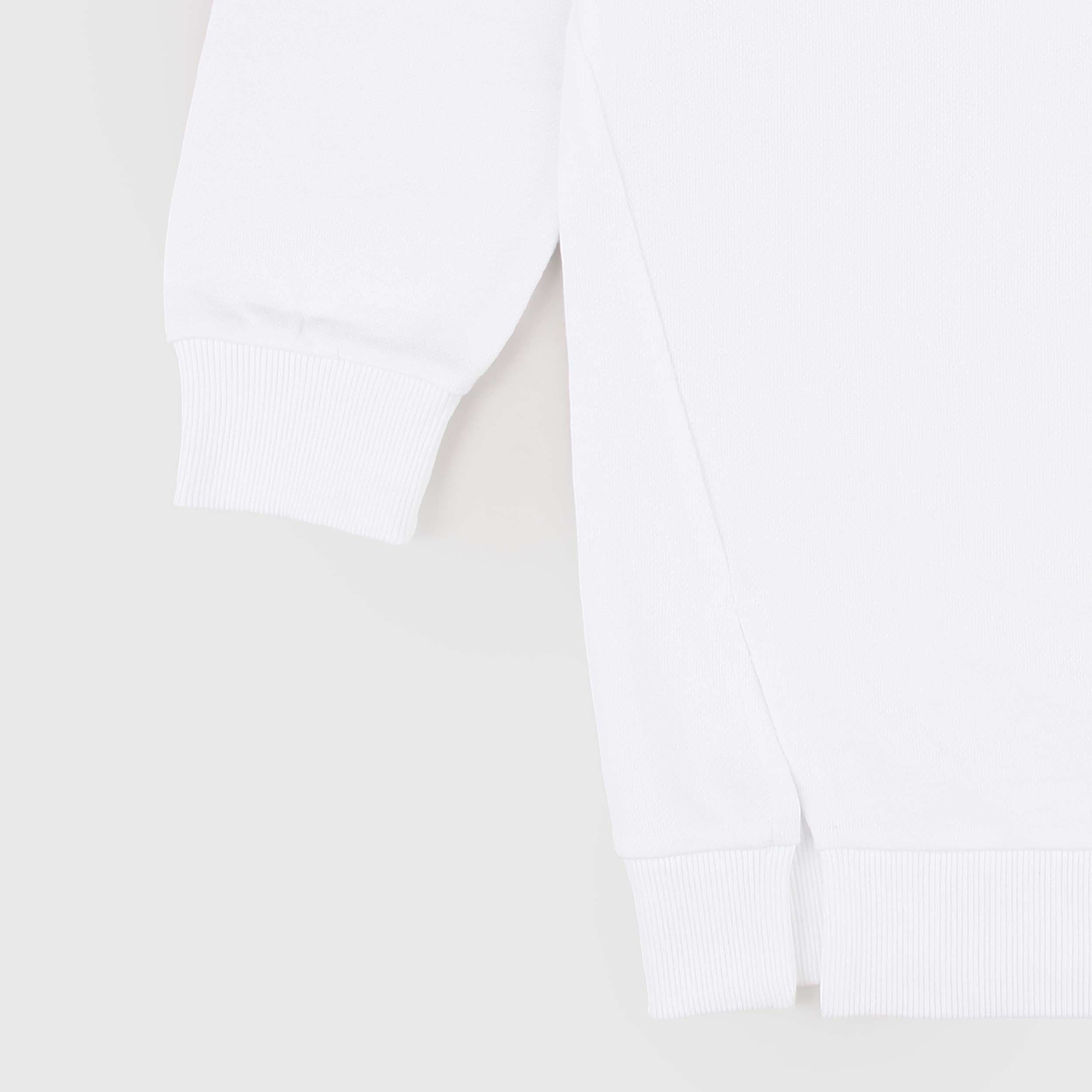 Felpa Bianca con Logo in Contrasto Firmata BALMAIN