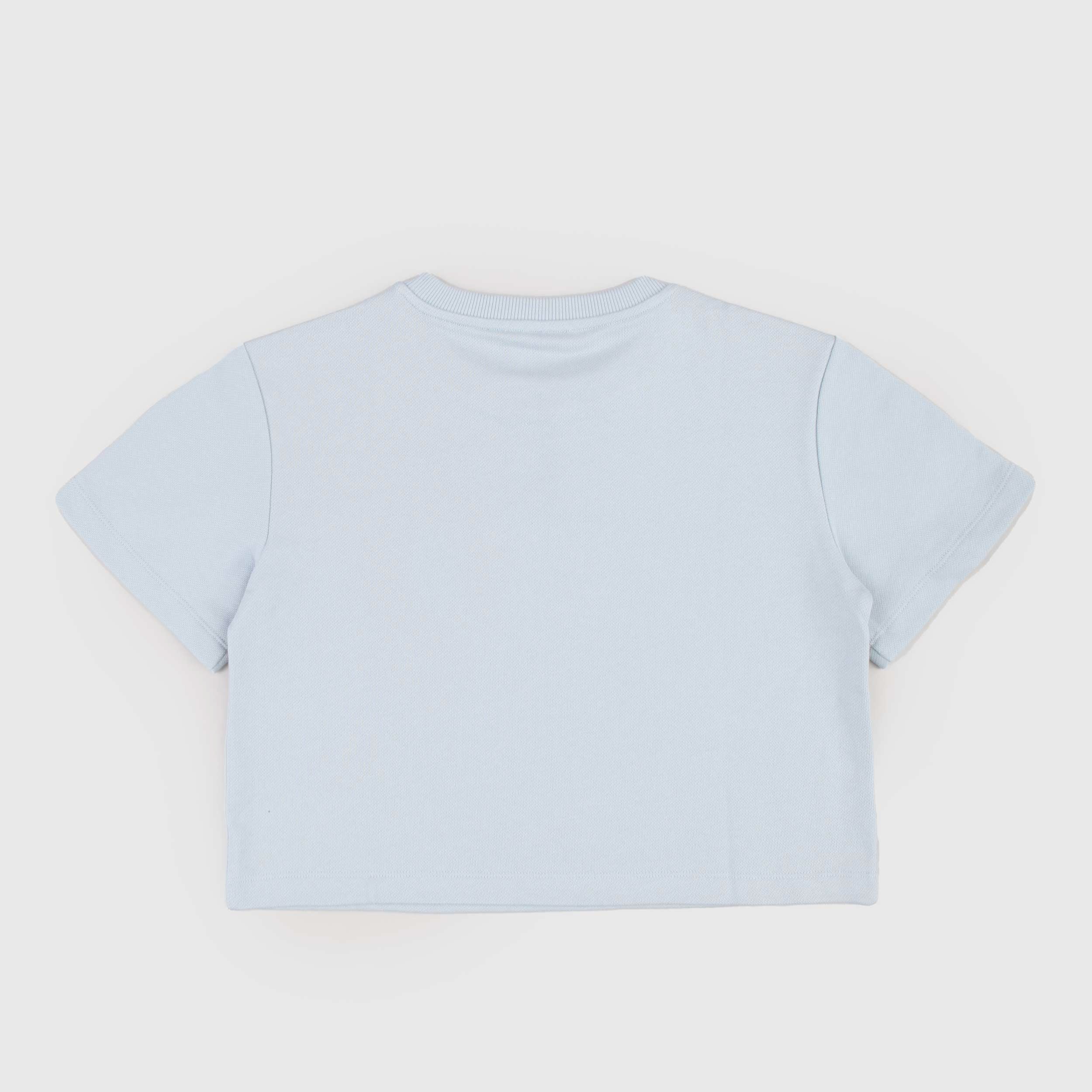 Felpa Celeste con Stampa Iconica Firmata BALMAIN