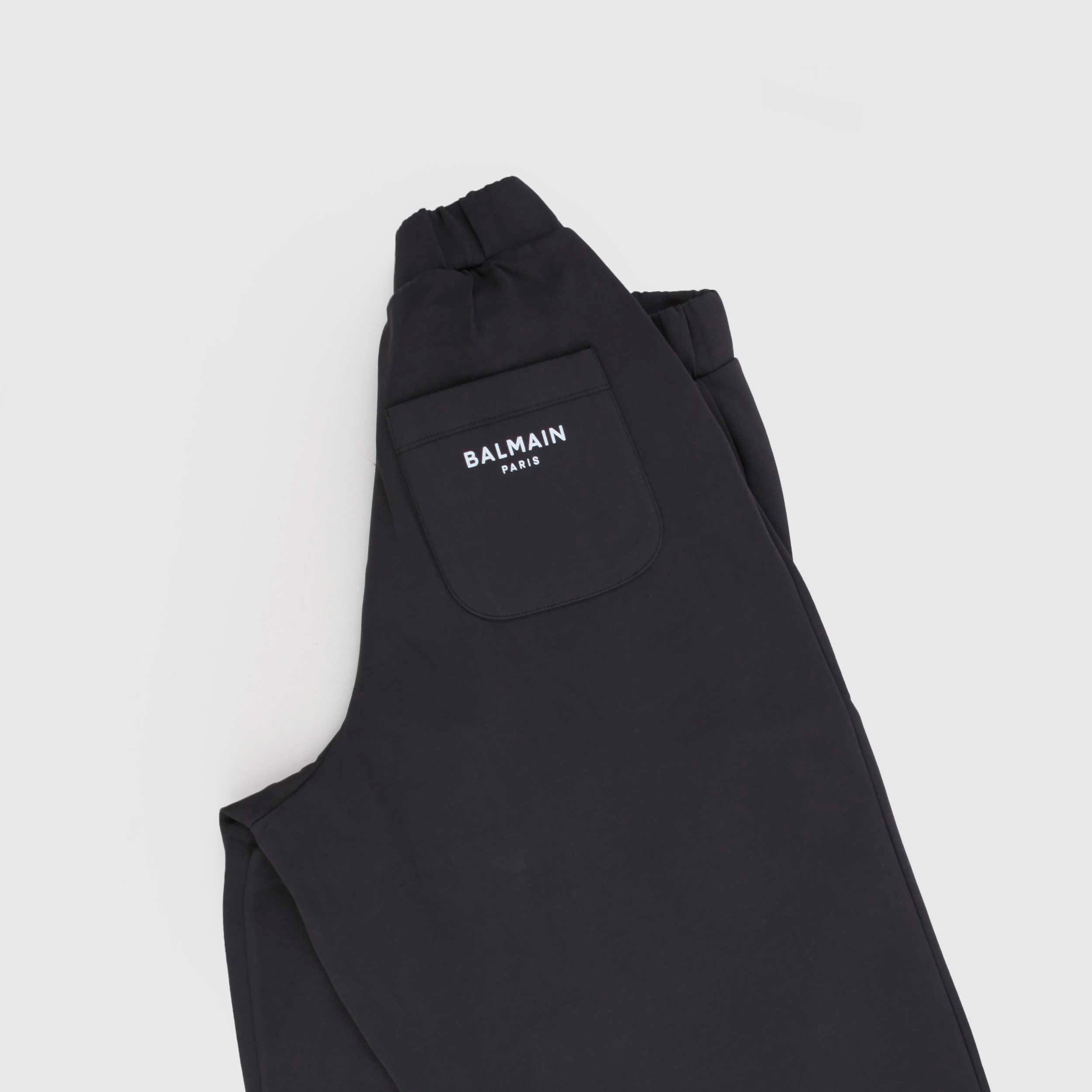Anthracite Trousers with Elastic Waist for Girls By BALMAIN