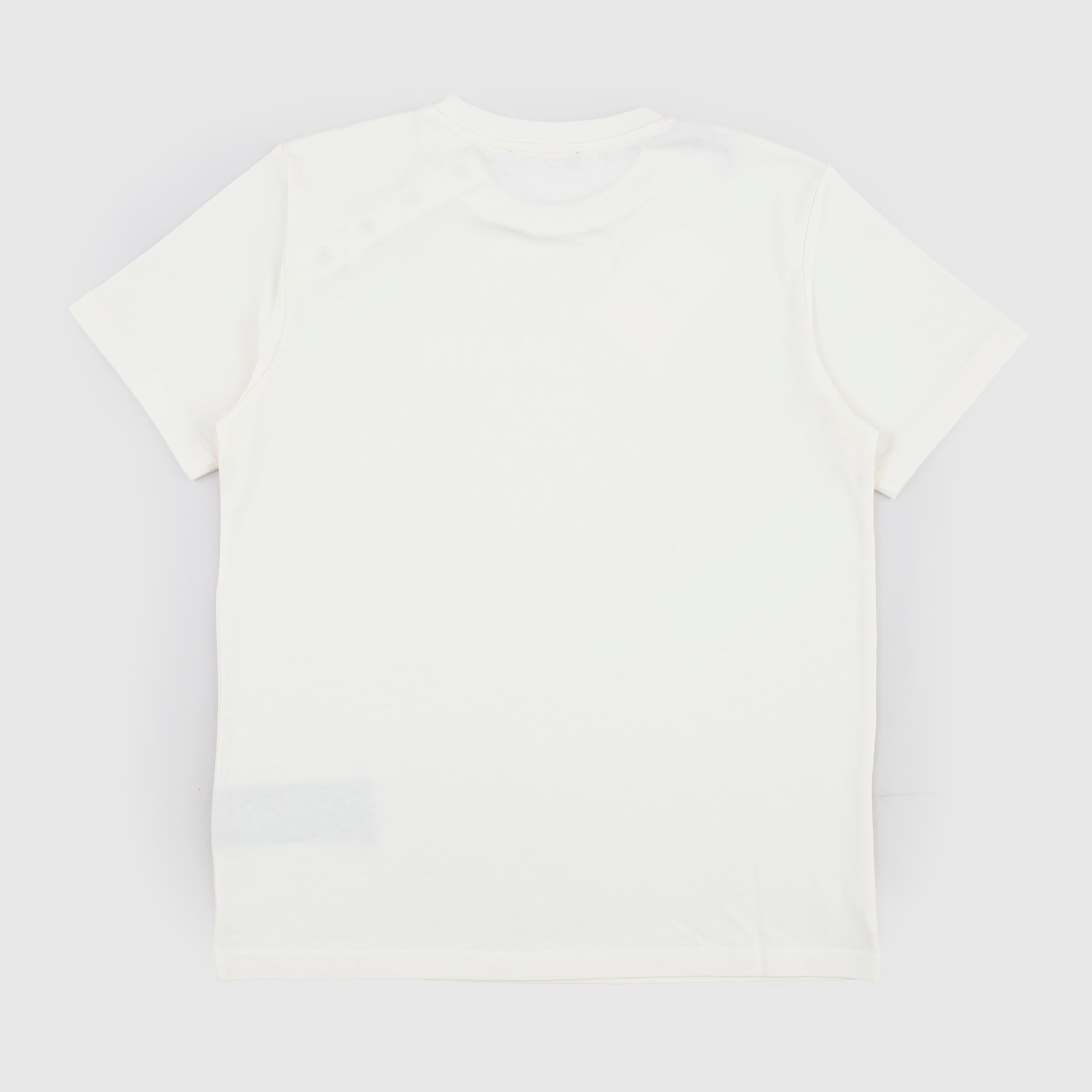 Cream T-shirt with contrasting print by BALMAIN