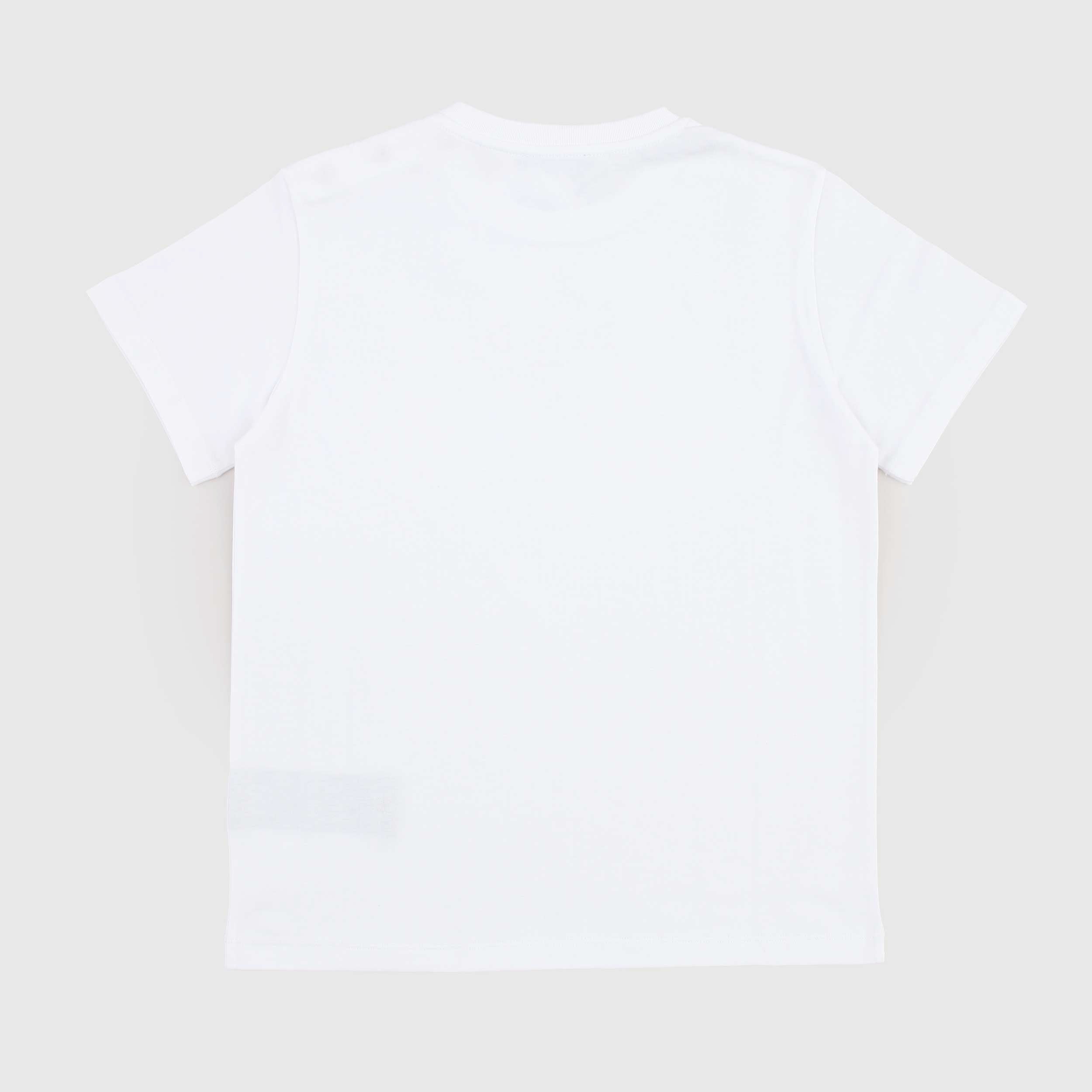 T-Shirt Bianca Bottoni Oro sulle Spalle By BALMAIN
