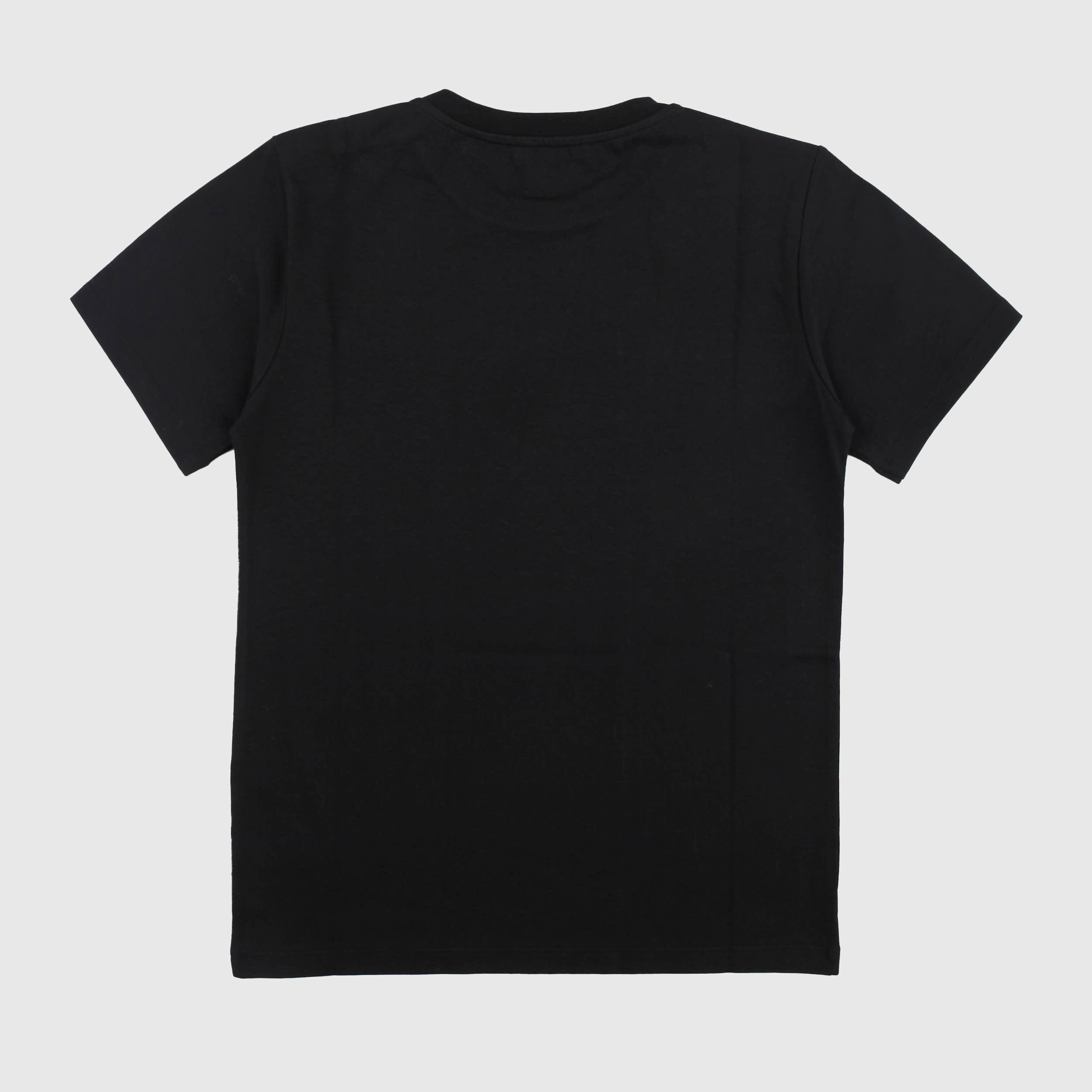 Black T-shirt with white writing by BALMAIN