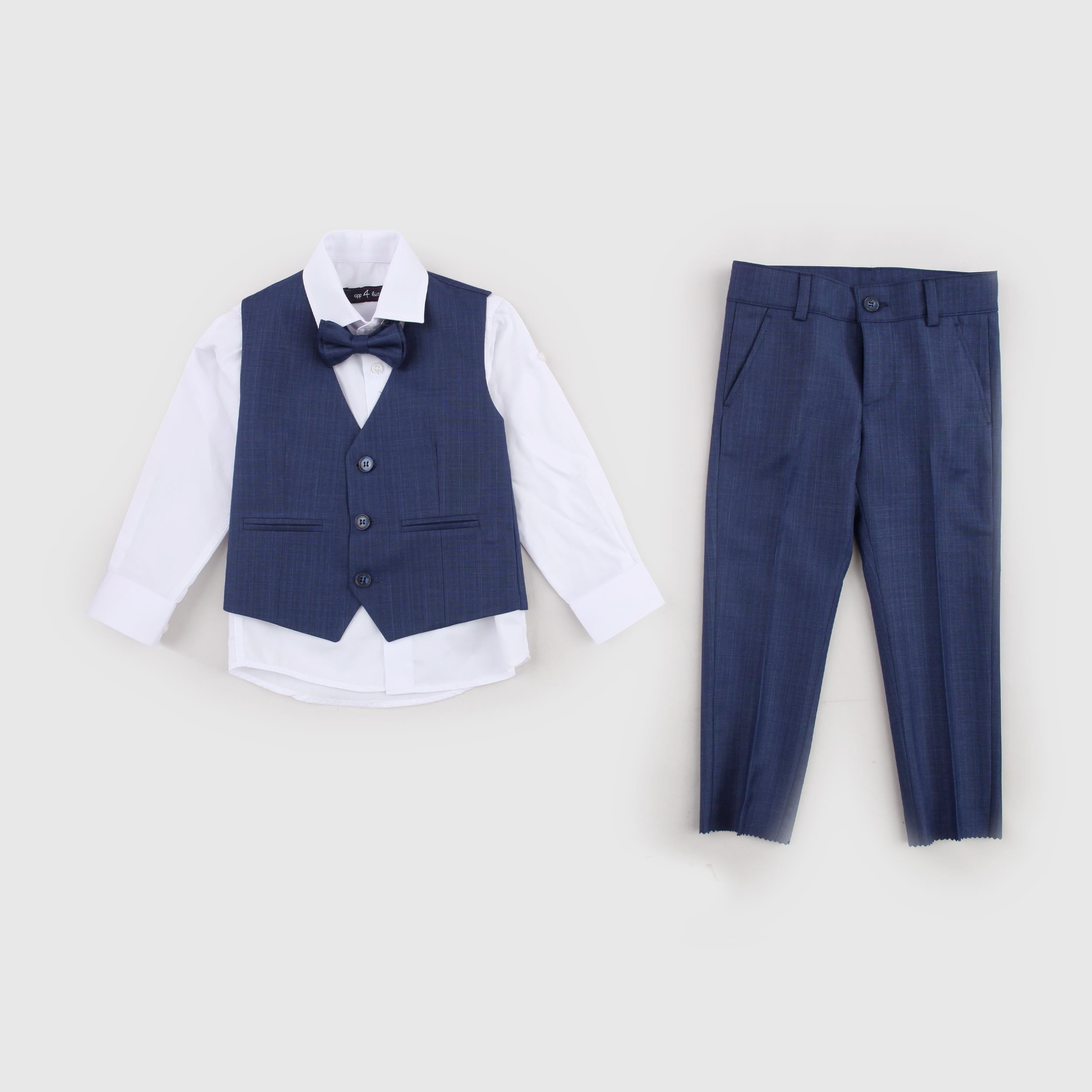 Bella Brilly Designer Three-Piece Blue Suit
