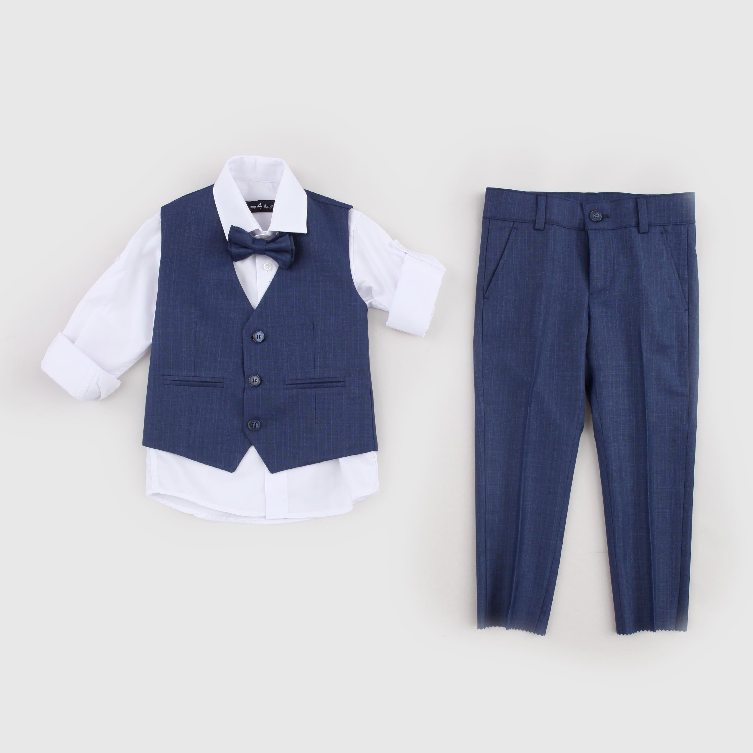 Bella Brilly Designer Three-Piece Blue Suit