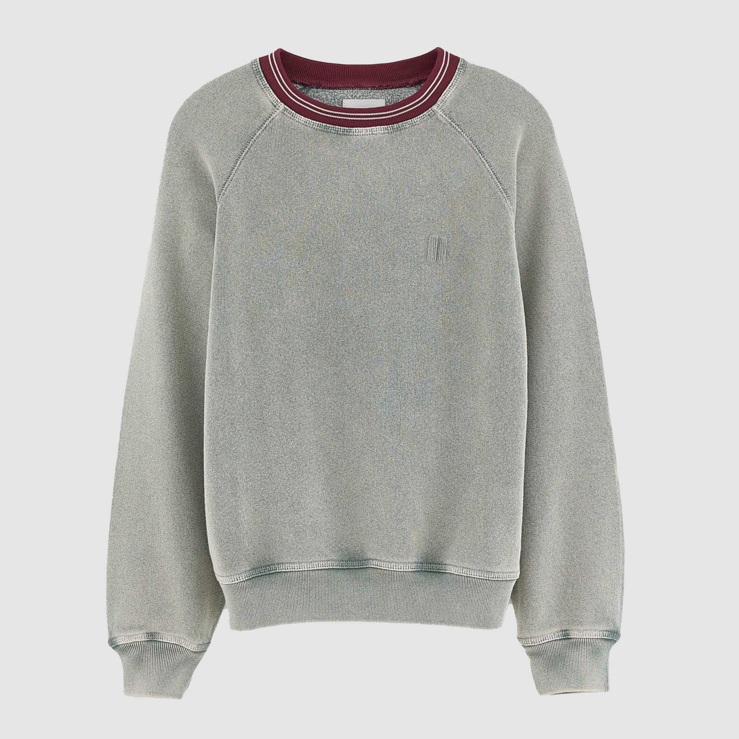 Felpa Bordeaux e Verde per Ragazzi Firmata BELLEROSE
