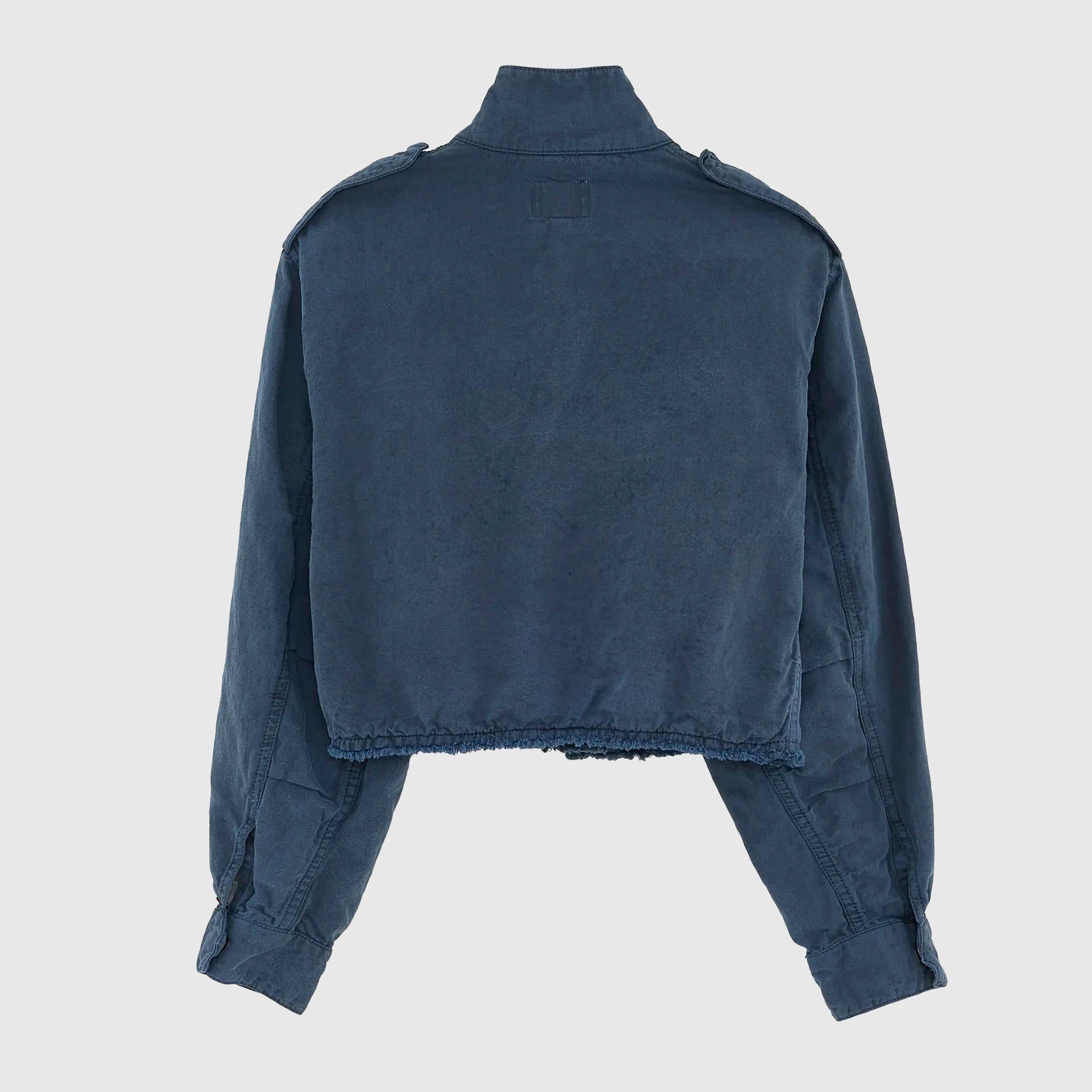 Giacca Corta Oversize Blu Firmata BELLEROSE