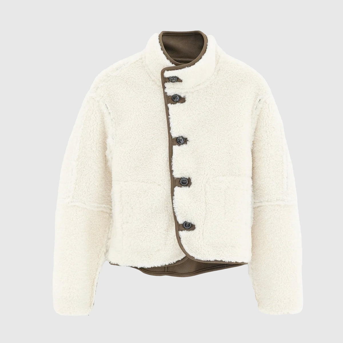 Giacca Reversibile Marrone e Beige per Ragazza by BELLEROSE