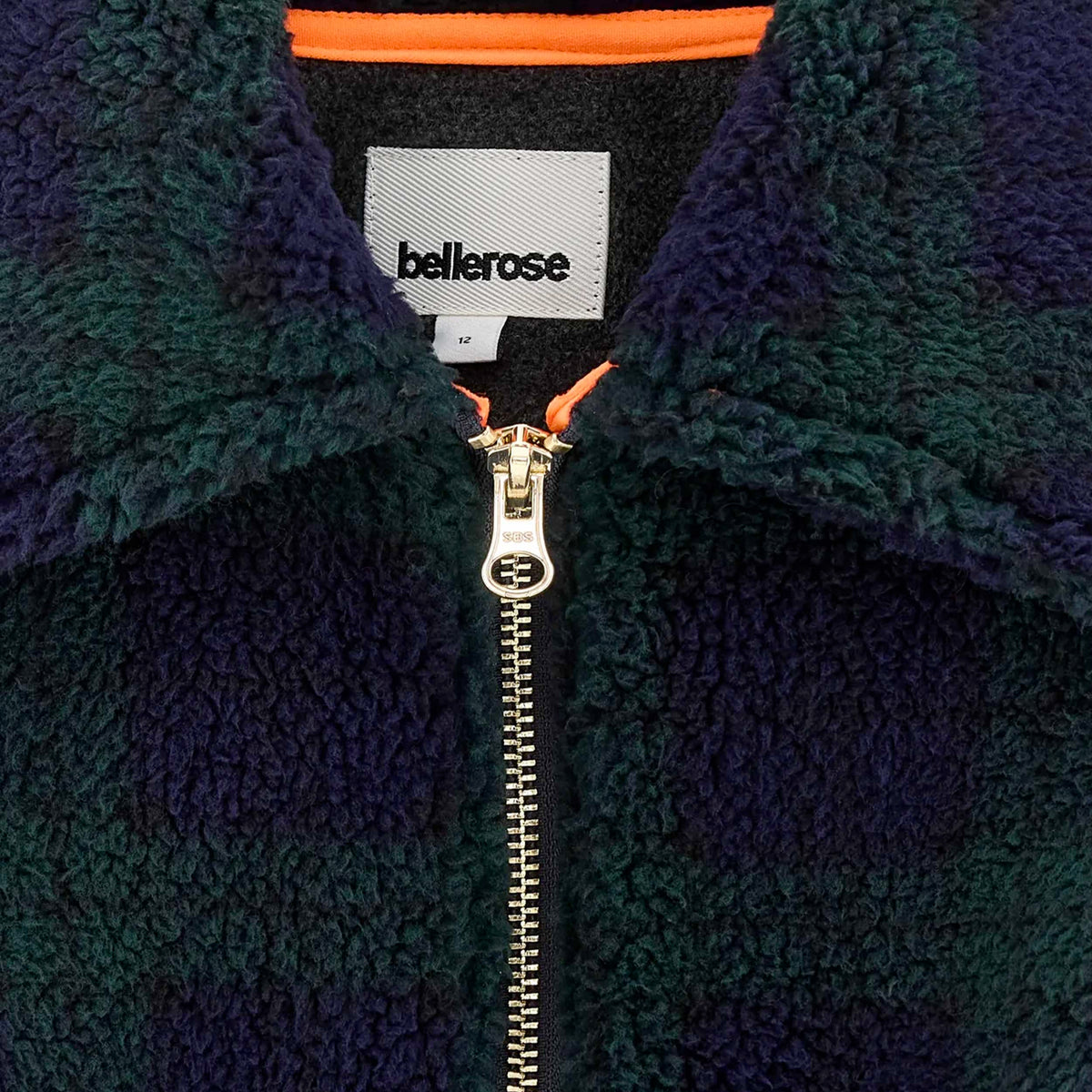 Giacca Bomber Corta Verde e Blu per Ragazza by BELLEROSE