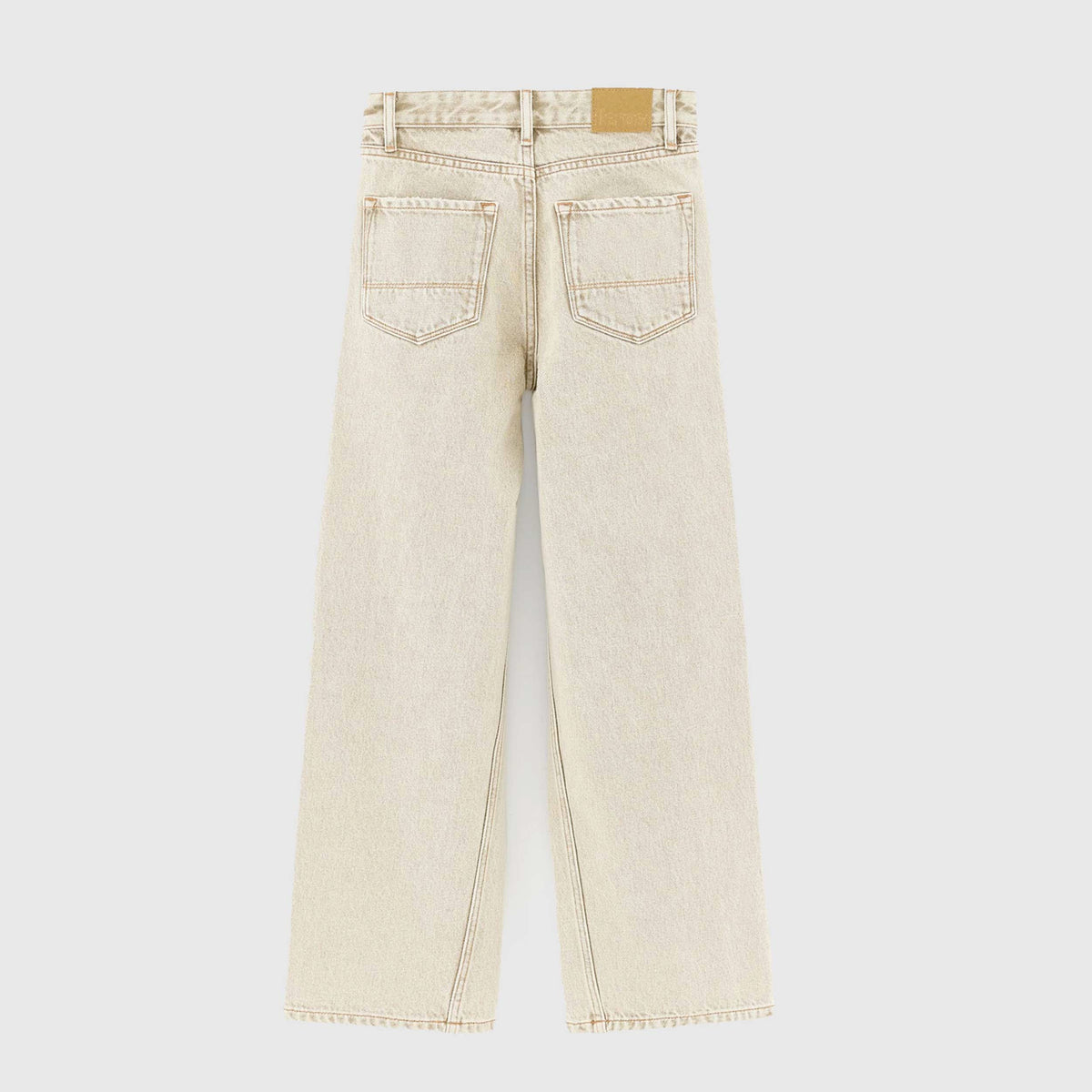 Beige Wide Leg Jeans with Drawstring by BELLEROSE
