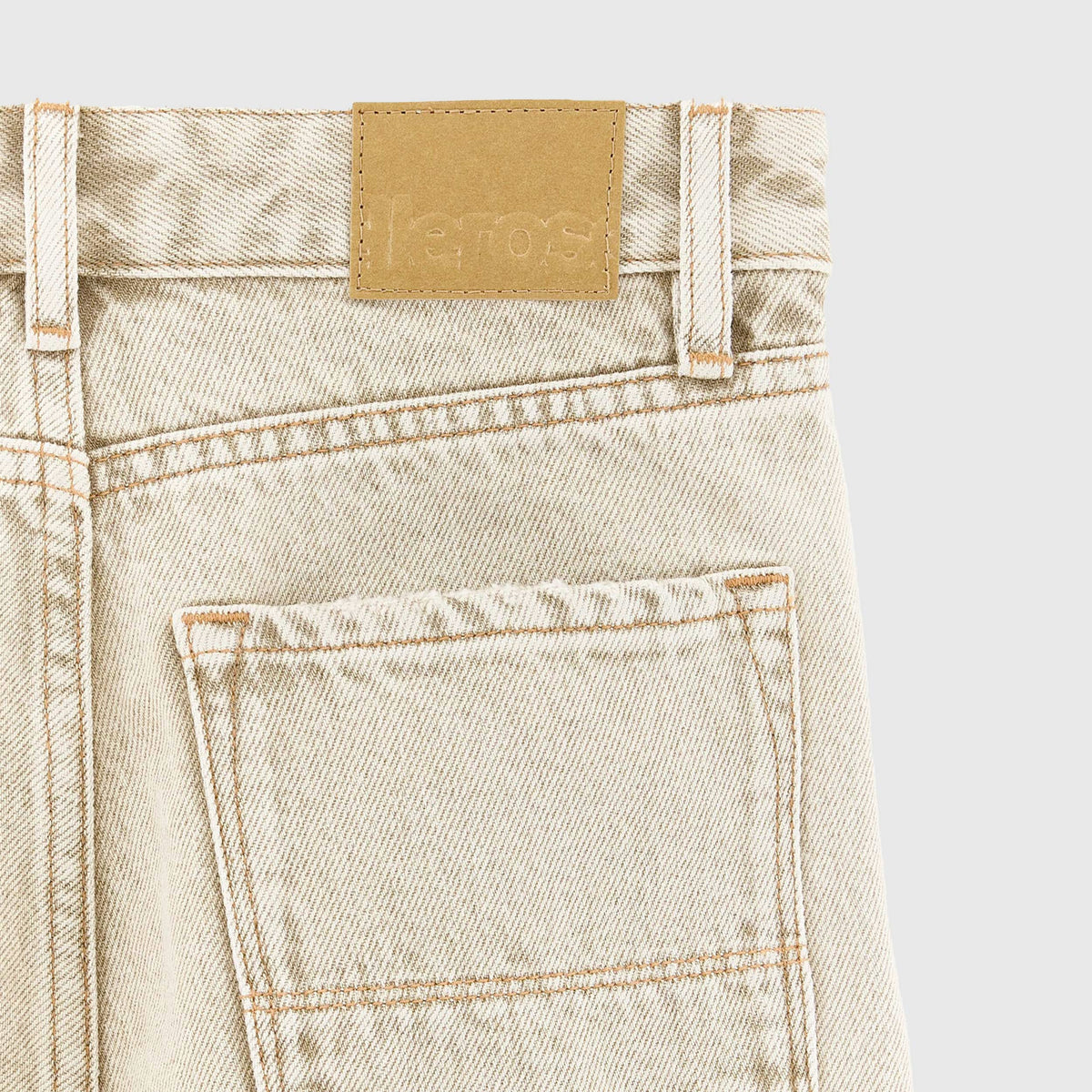 Beige Wide Leg Jeans with Drawstring by BELLEROSE