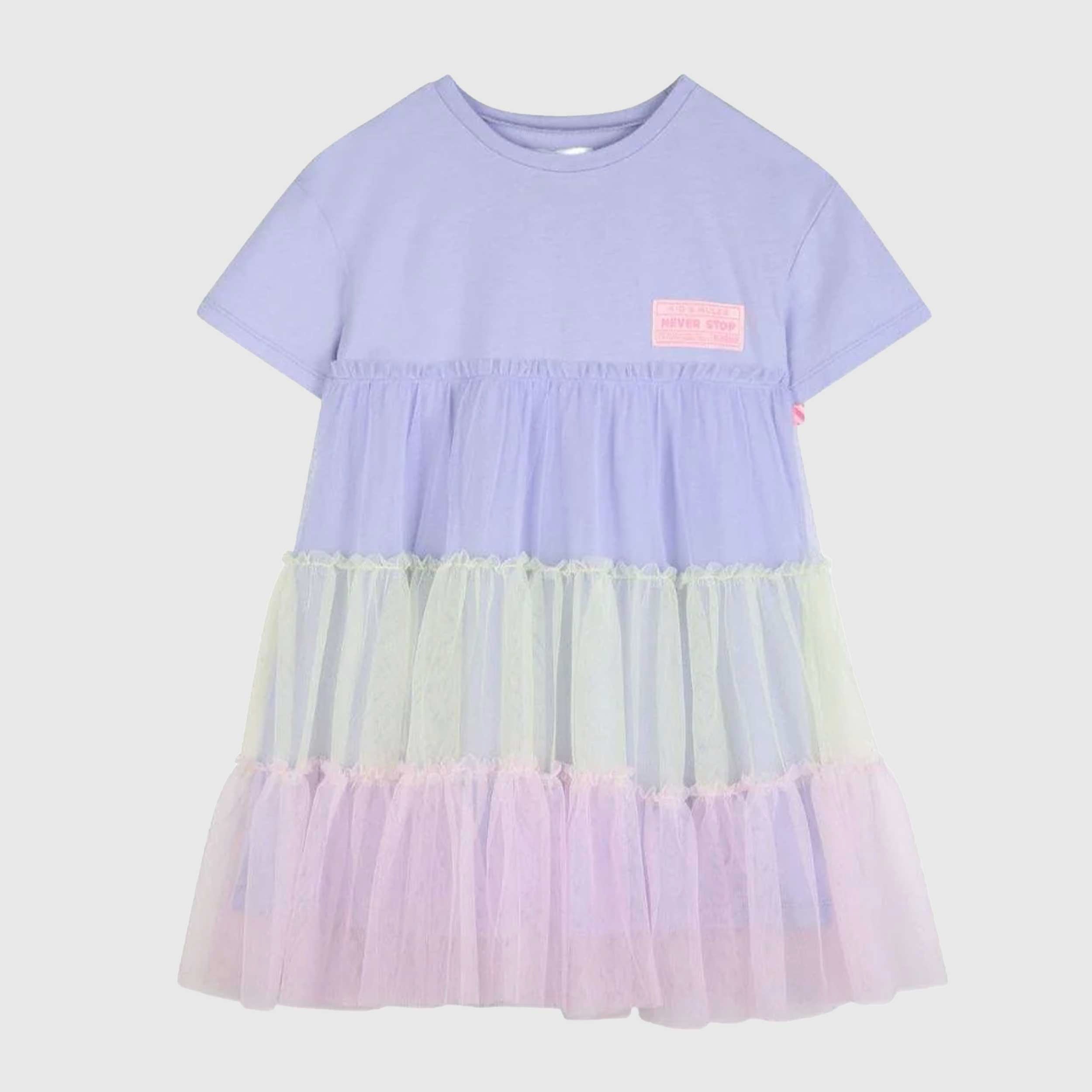 Abito Glicine con Tulle Firmato BILLIEBLUSH