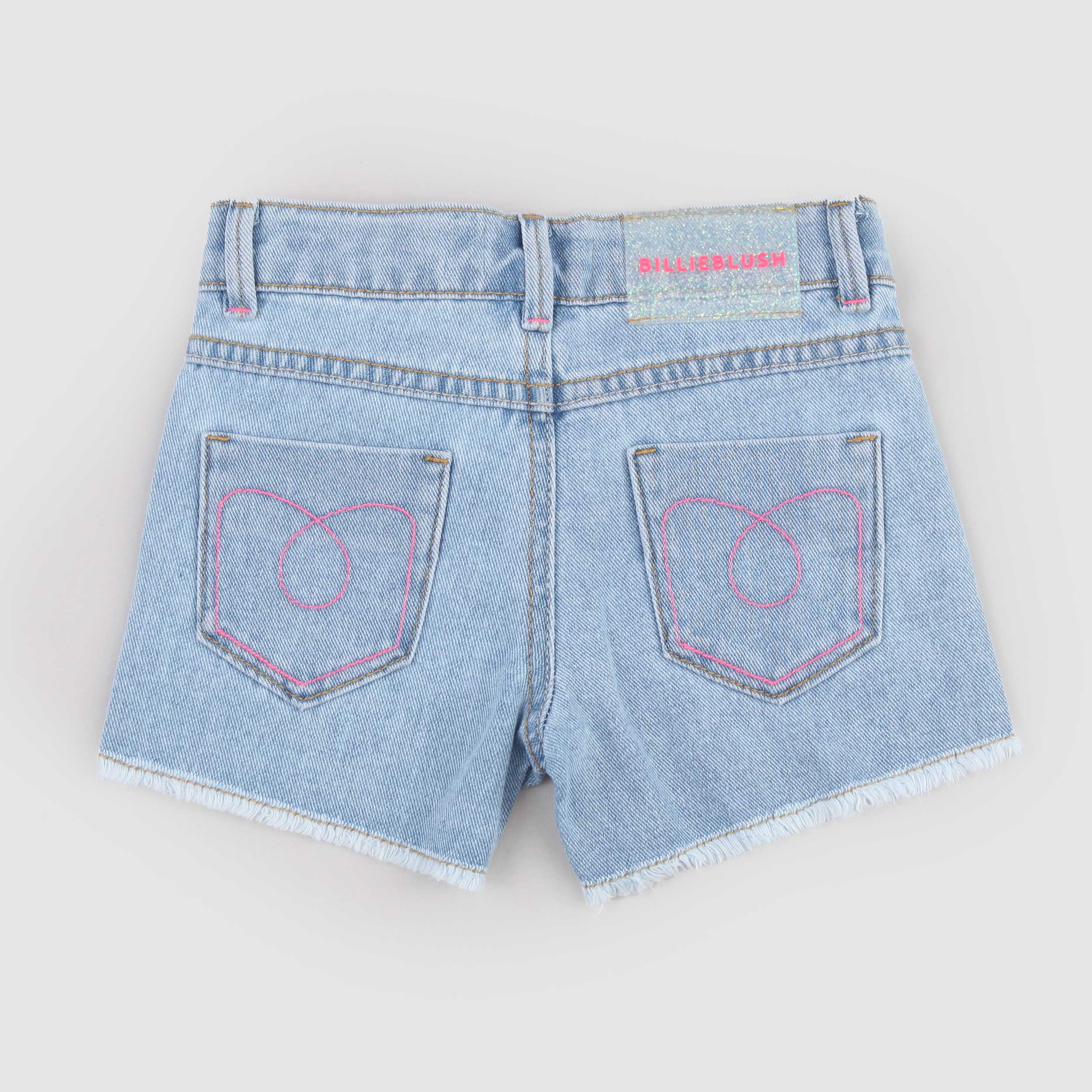 Shorts Celesti con Strass Firmati BILLIEBLUSH