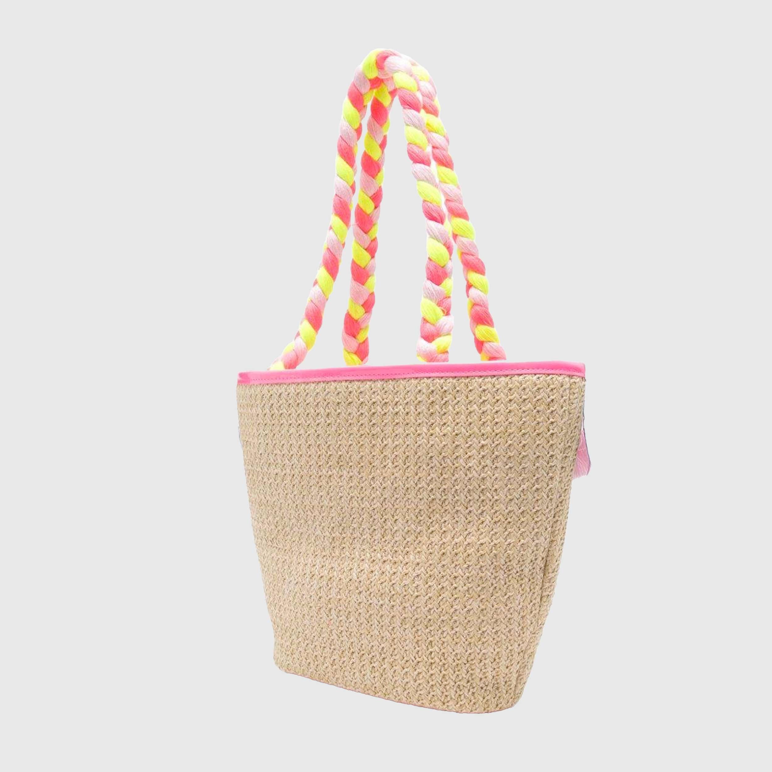 Borsa Tote Beige Intrecciata Firmata BILLIEBLUSH