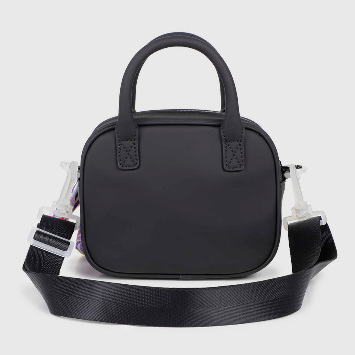 Borsa a Mano Nera con Logo e Tracolla per Bambina BILLIEBLUSH
