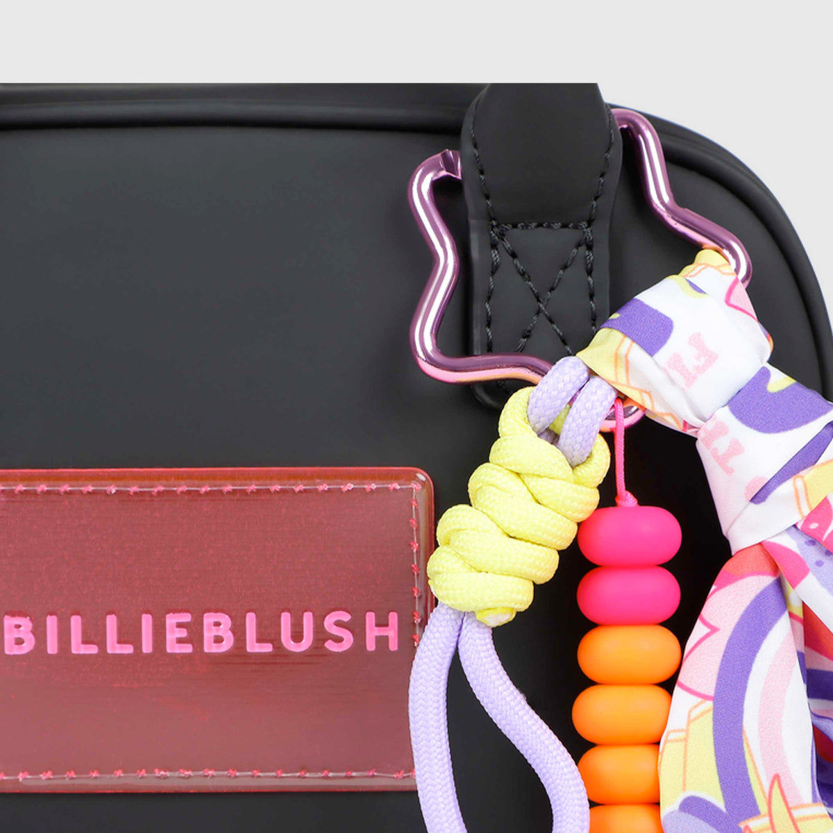 Borsa a Mano Nera con Logo e Tracolla per Bambina BILLIEBLUSH