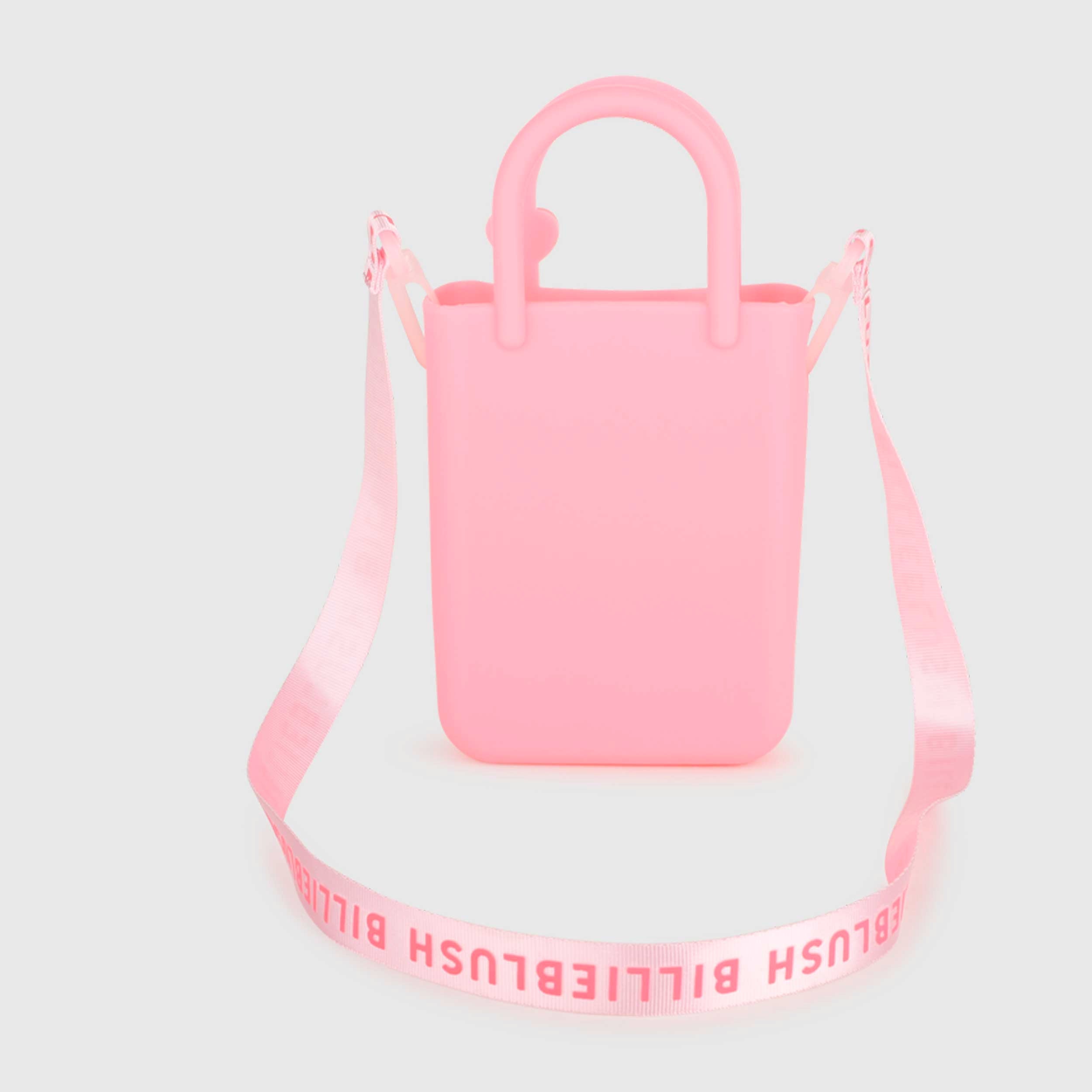 BILLIEBLUSH Signature Pink Silicone Crossbody Bag