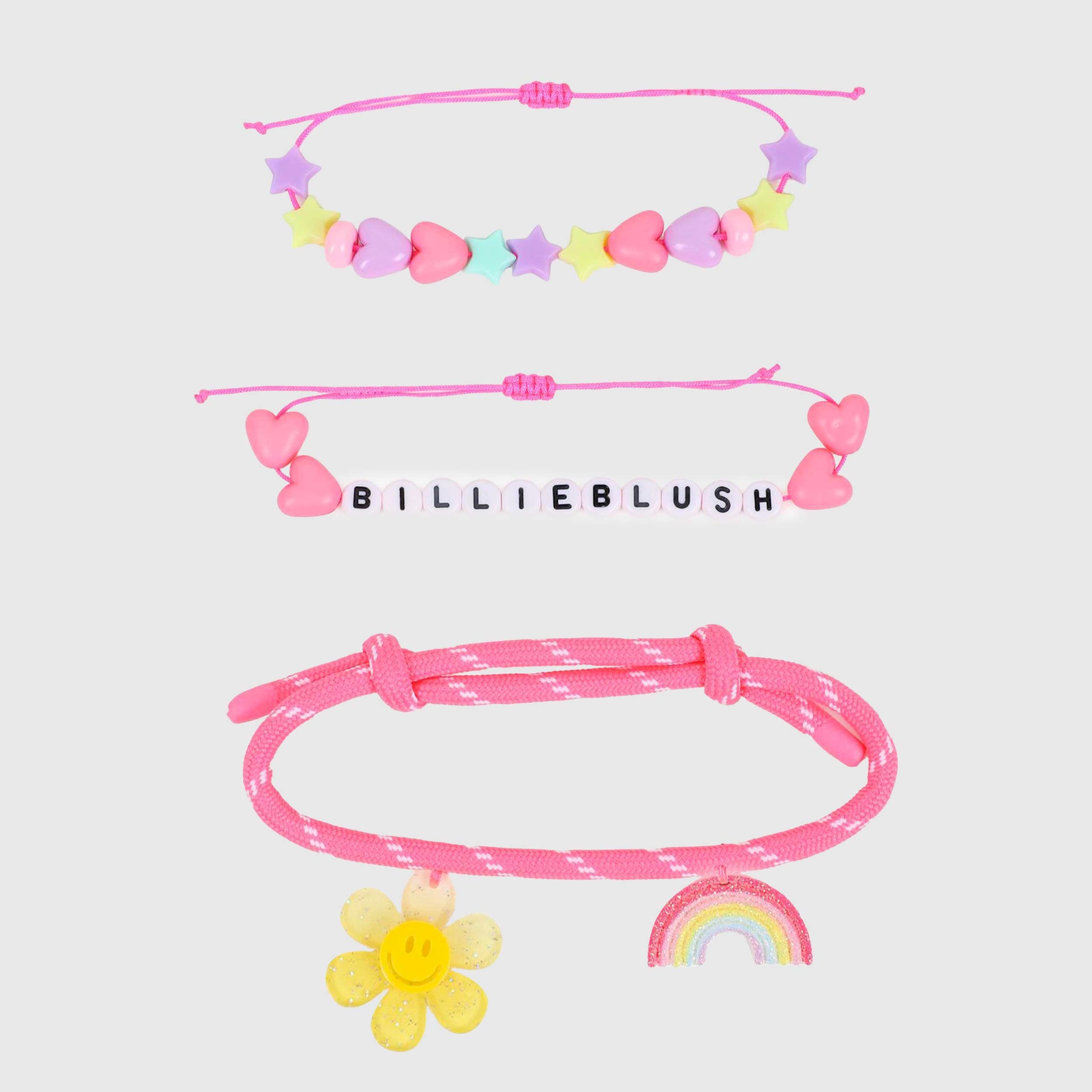 Braccialetti Multicolore con Logo Firmati BILLIEBLUSH
