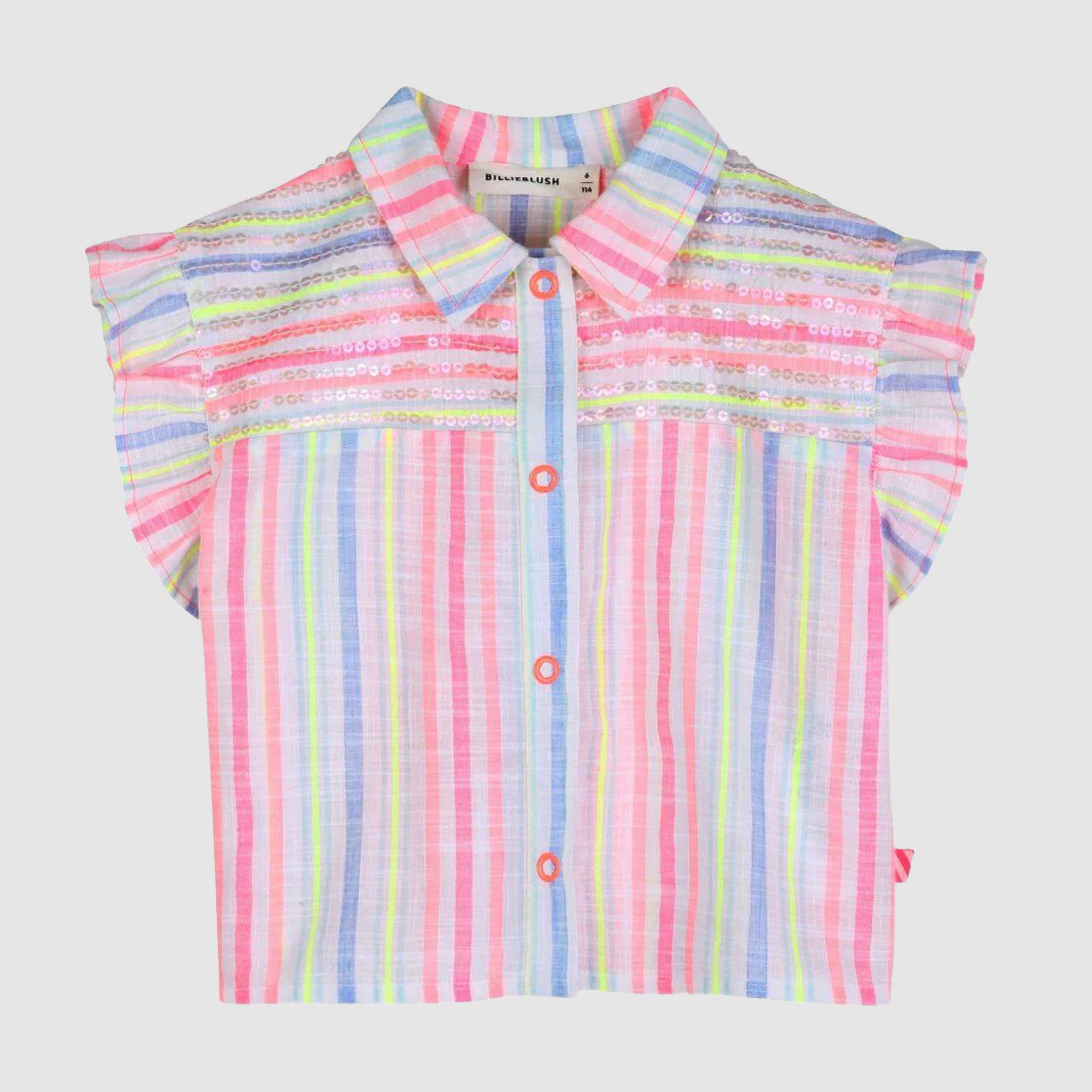Camicia Fantasia Multicolor Smanicata Firmata BILLIEBLUSH