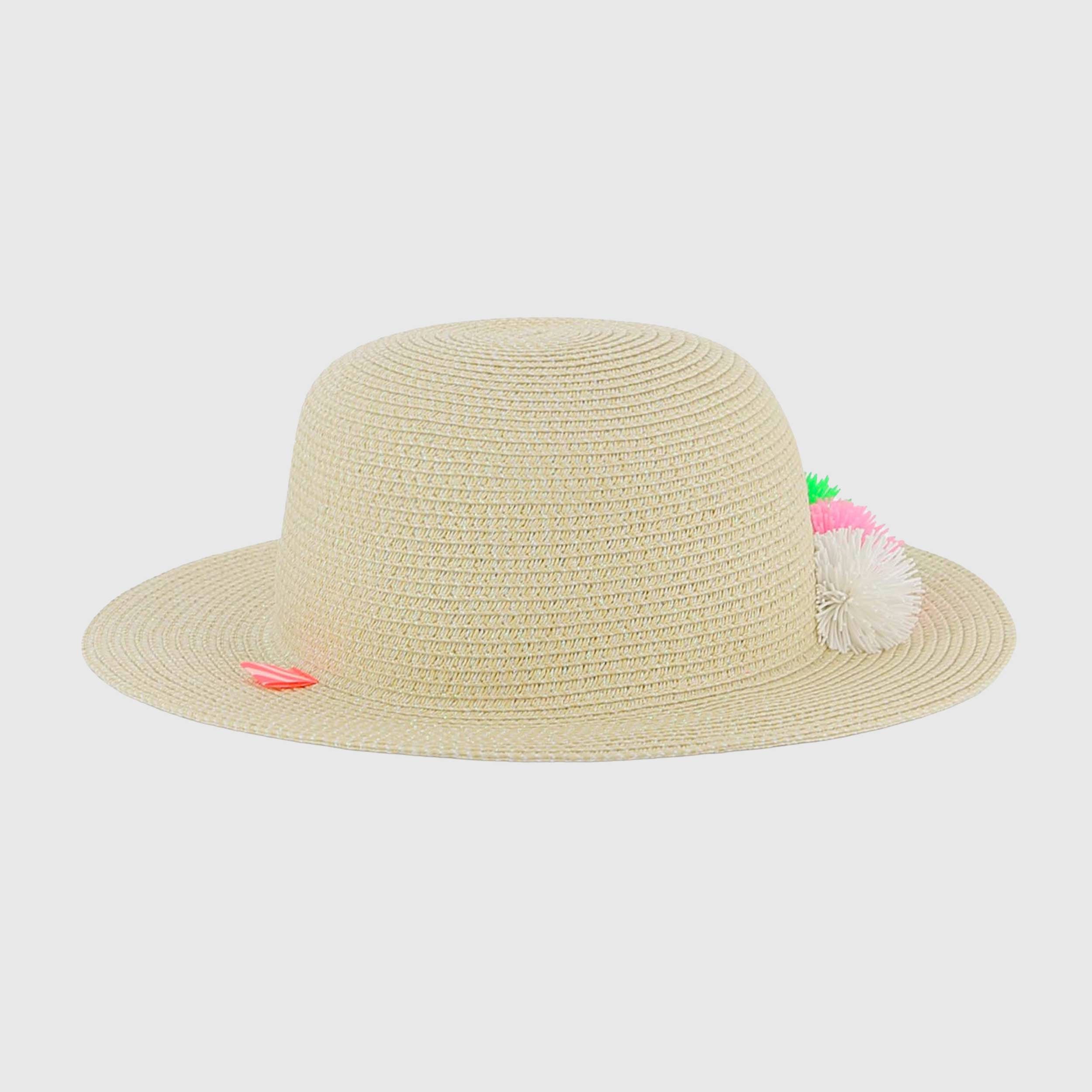 Cappello Beige in Ecru con Pompon Firmato BILLIEBLUSH