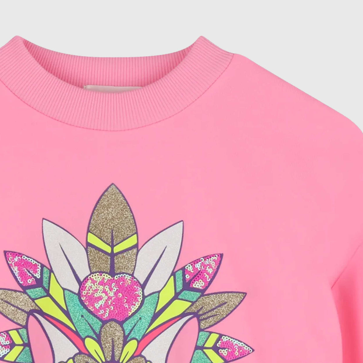Pink Front Print Sweatshirt for Girl BILLIEBLUSH