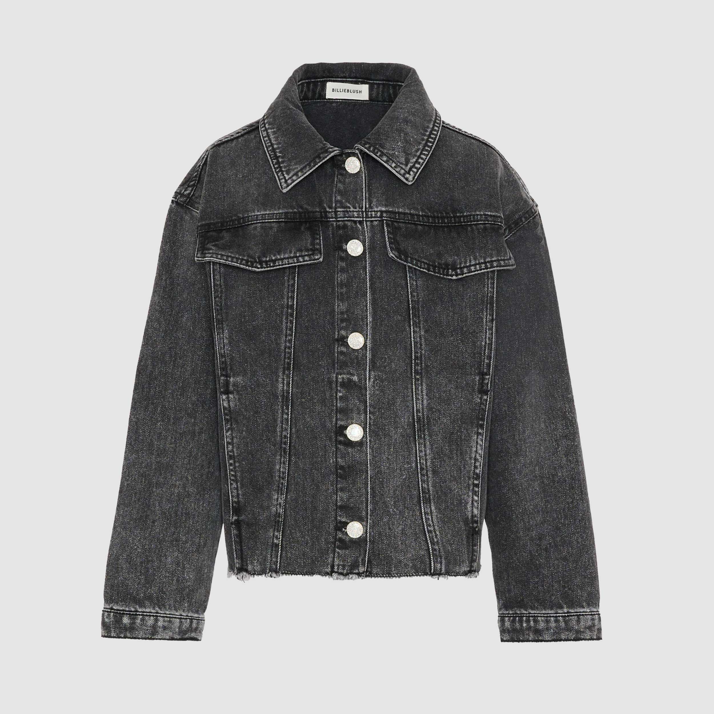 Giubbino di Jeans Nero da Ragazza Firmato BILLIEBLUSH