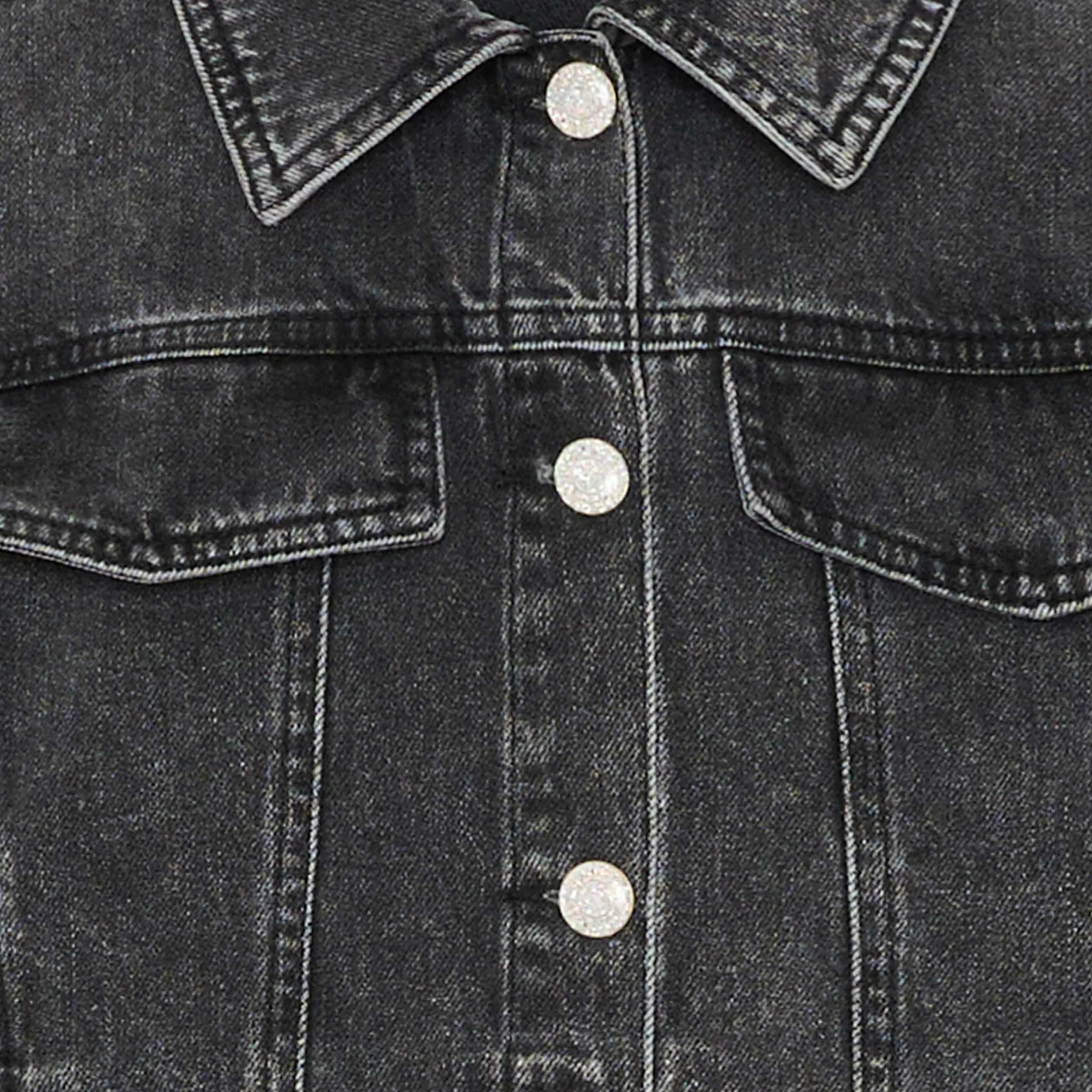Giubbino di Jeans Nero da Ragazza Firmato BILLIEBLUSH