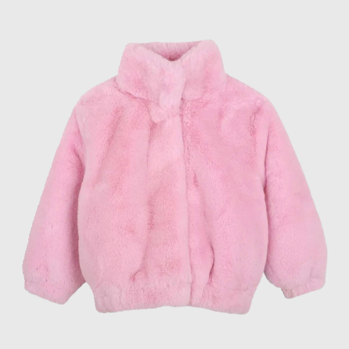 Pelliccia Rosa con Applicazione Arcobaleno per Bambina BILLIEBLUSH