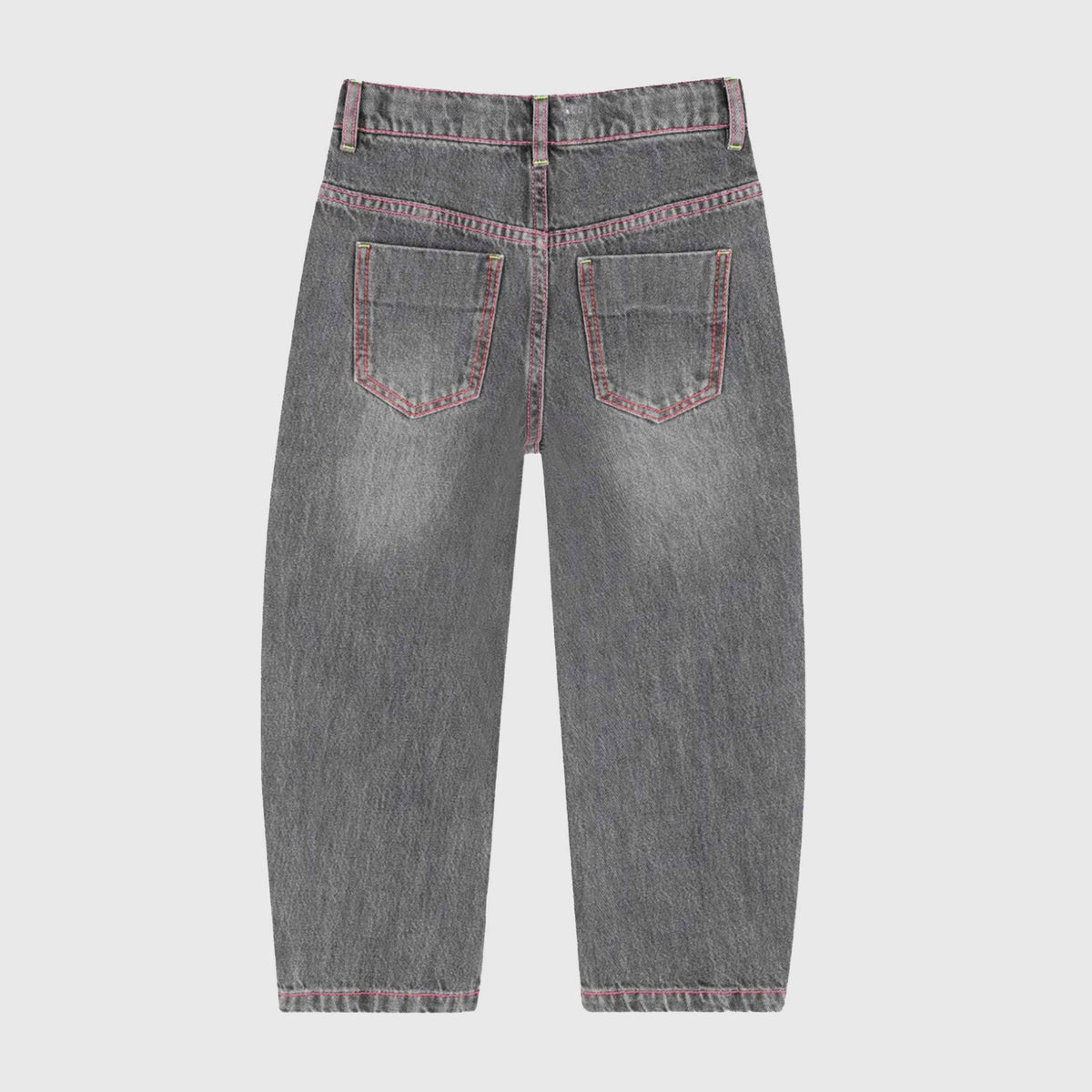 Jeans Grigi in Denim con Cuori per Bambina BILLIEBLUSH