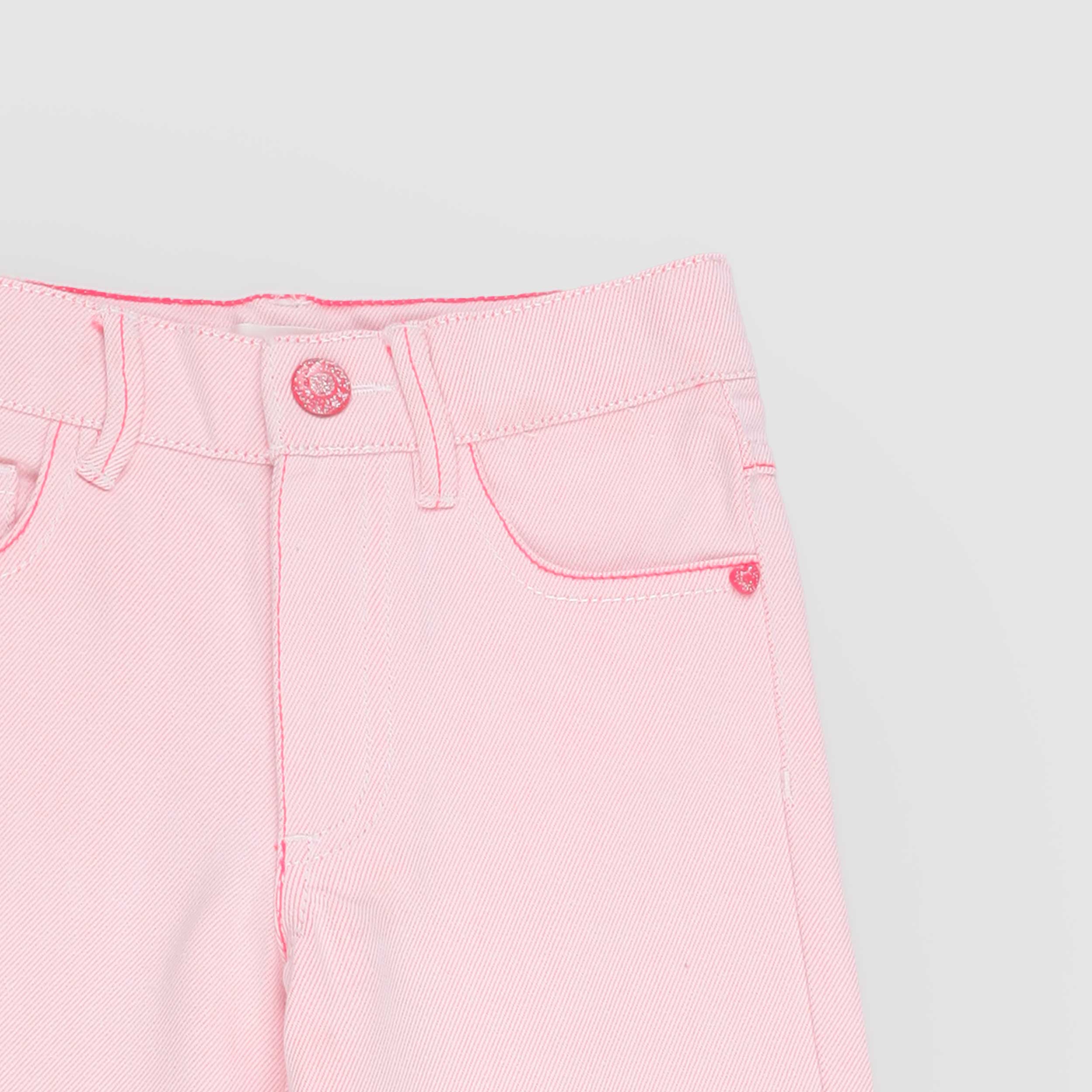 Pantalone Rosa con Dettaglio Glitterato Firmato BILLIEBLUSH