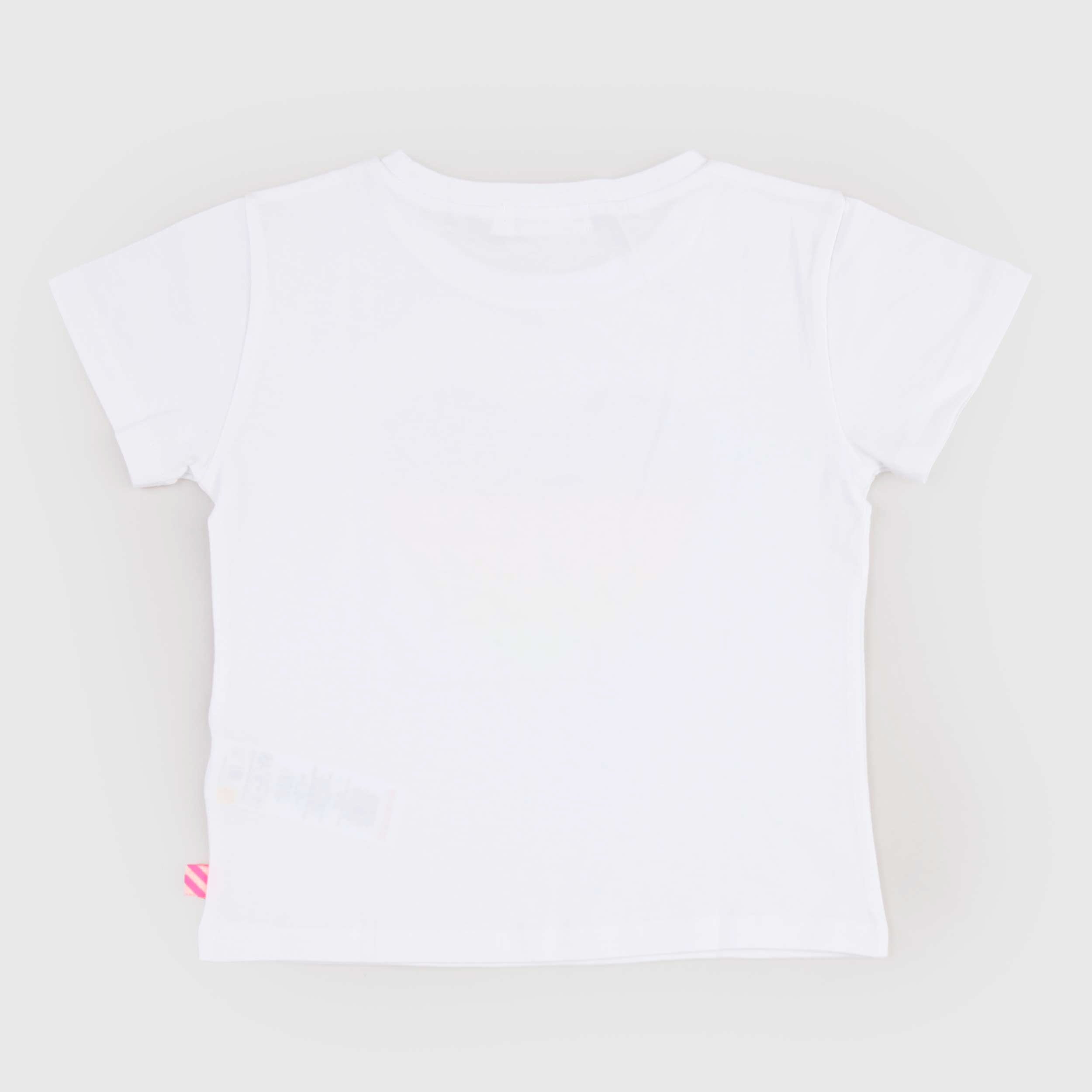 T-shirt Bianca Glitterata Firmata BILLIEBLUSH