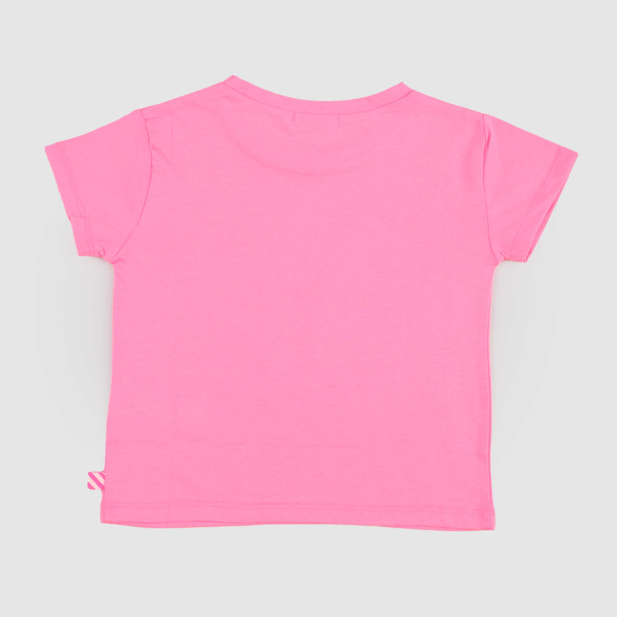 T-shirt Rosa Elasticizzata con Ricamo Firmata BILLIEBLUSH