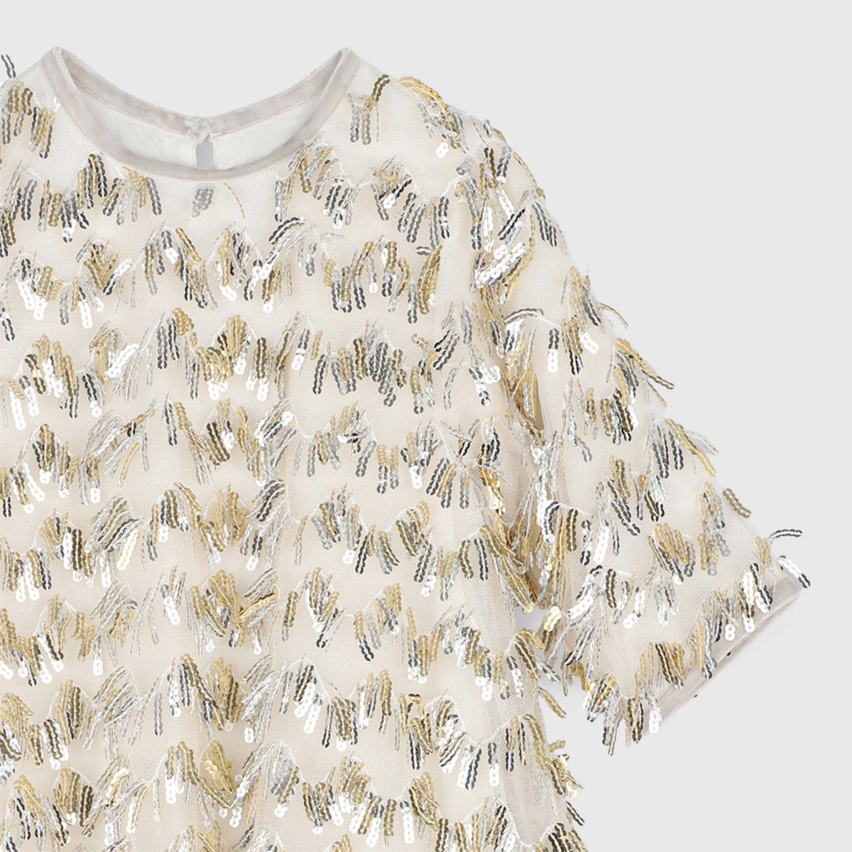 Abito Bianco in Tulle con Paillettes per Bambina BILLIEBLUSH
